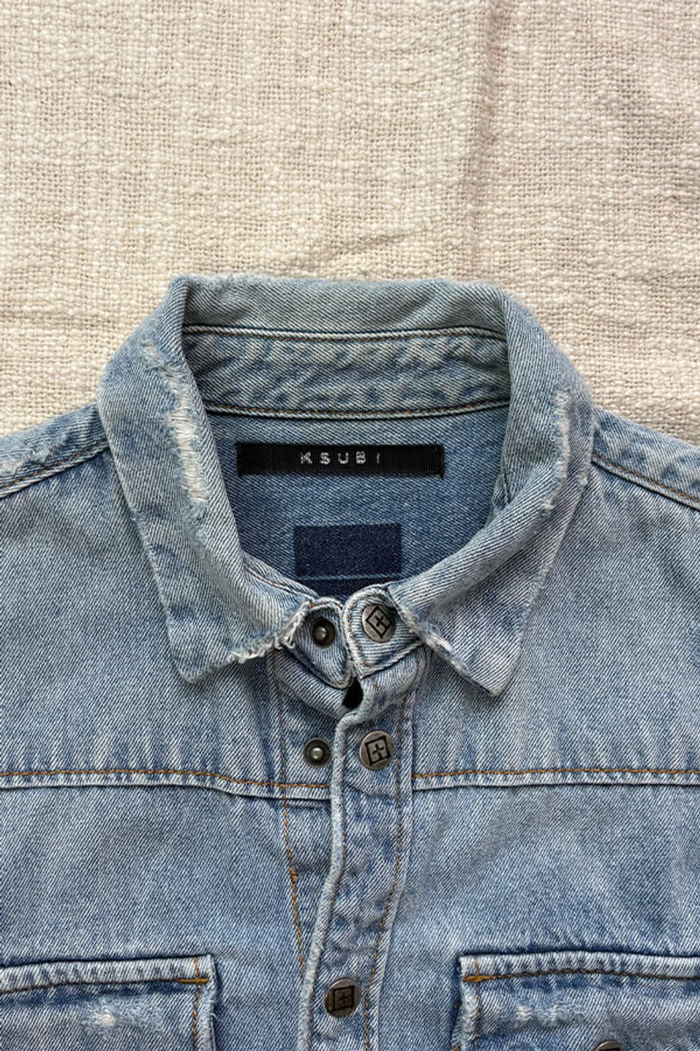 Ksubi Distressed Denim Western Shirt 상품이미지7