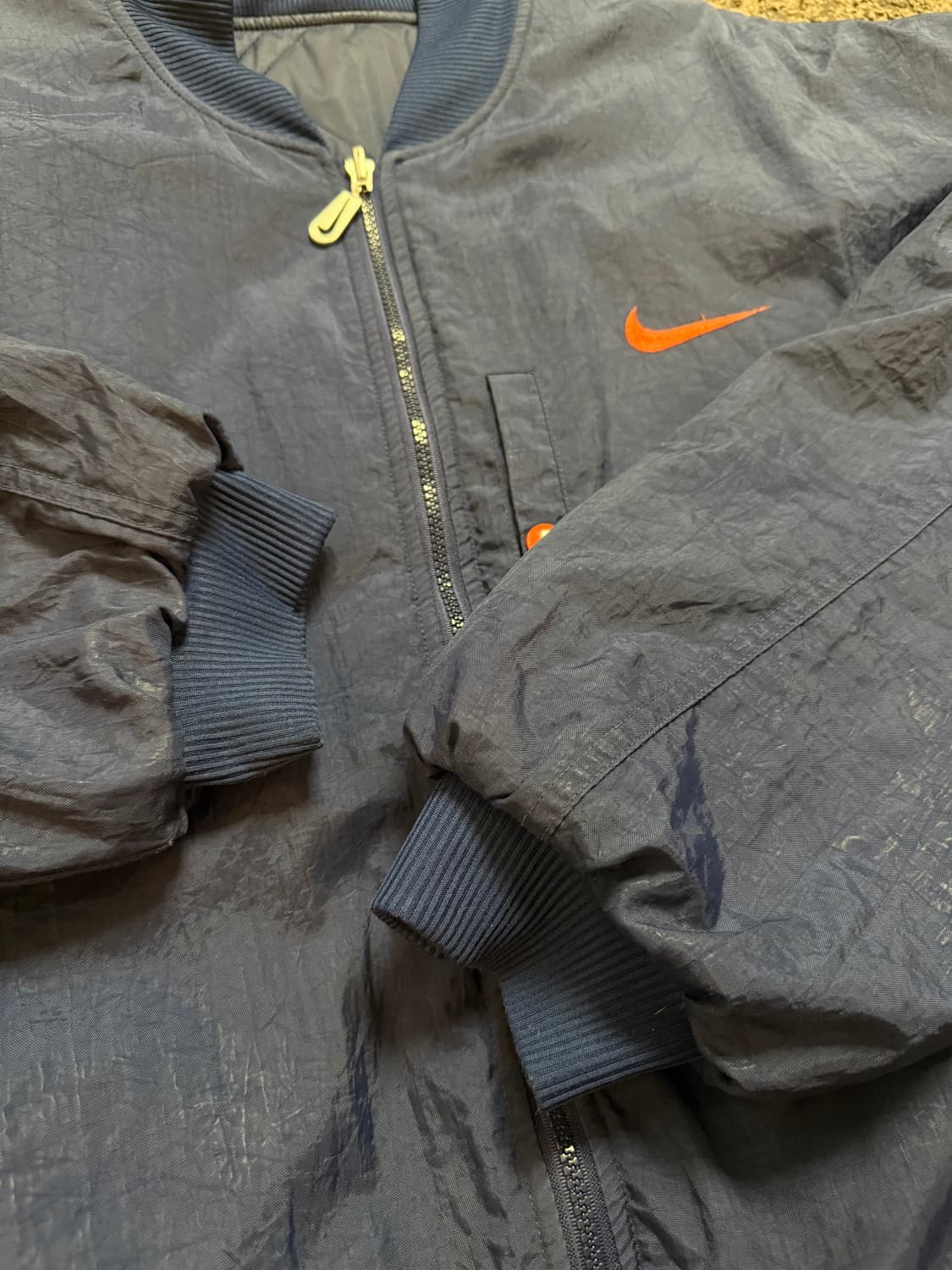 (XL) 빈티지 90년대 나이키 양면패딩 퀼티드자켓  상품이미지5