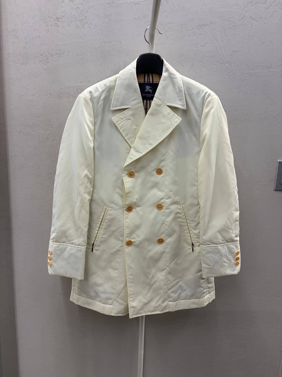 버버리 화이트 더블 코트 L 상품이미지2