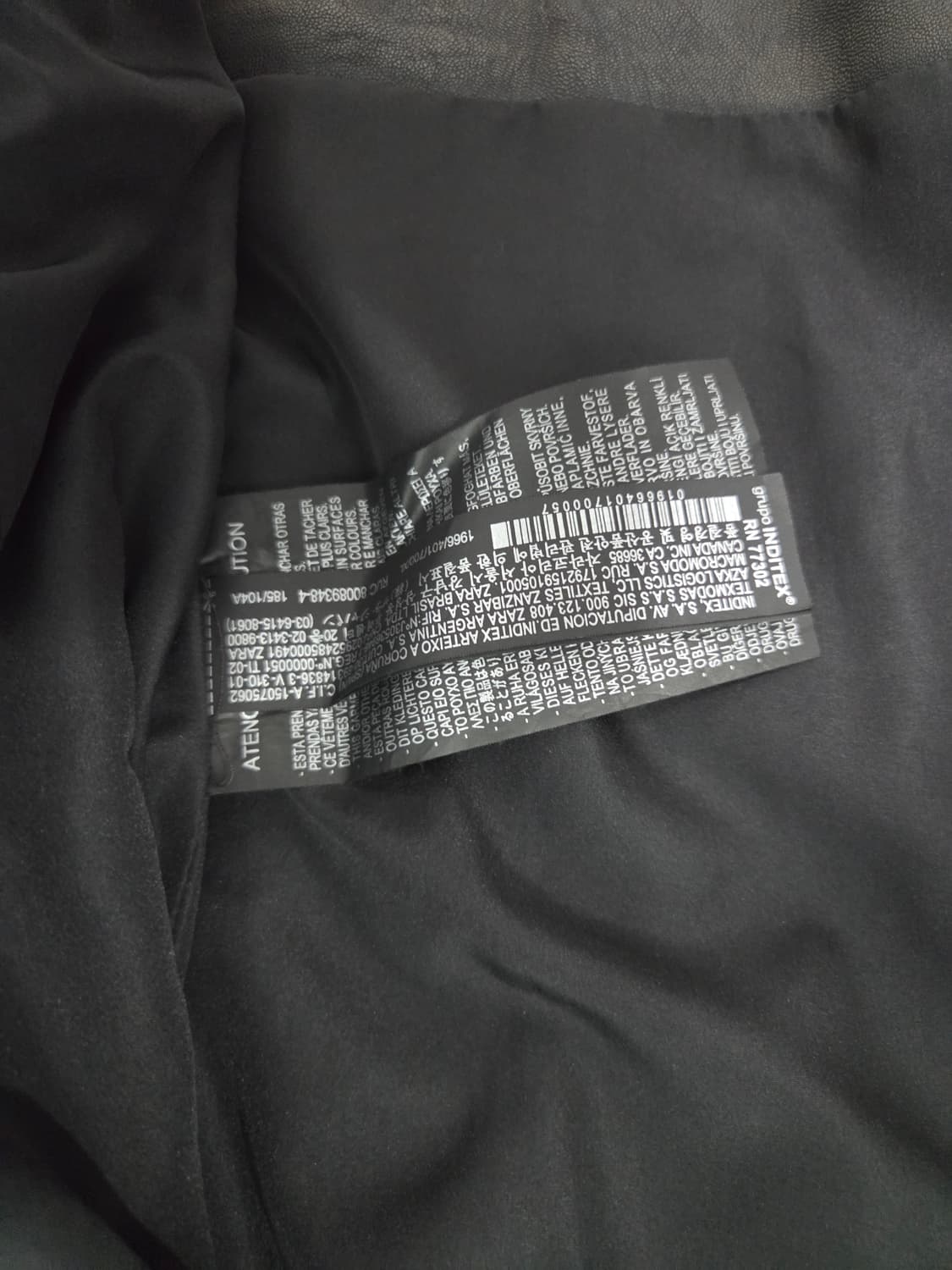 자라 그래피티 빈티지 레더 라이더 자켓 상품이미지6