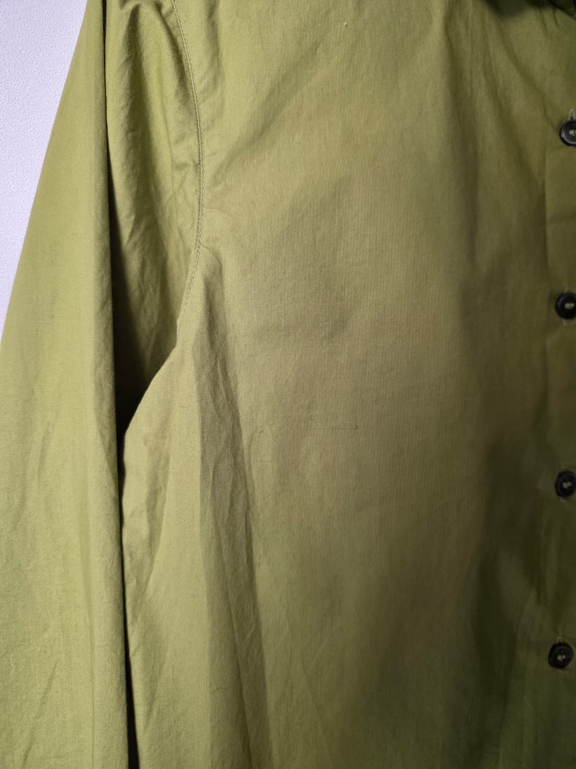 Unknown blue 라운드 카라 셔츠 (말차) 상품이미지3