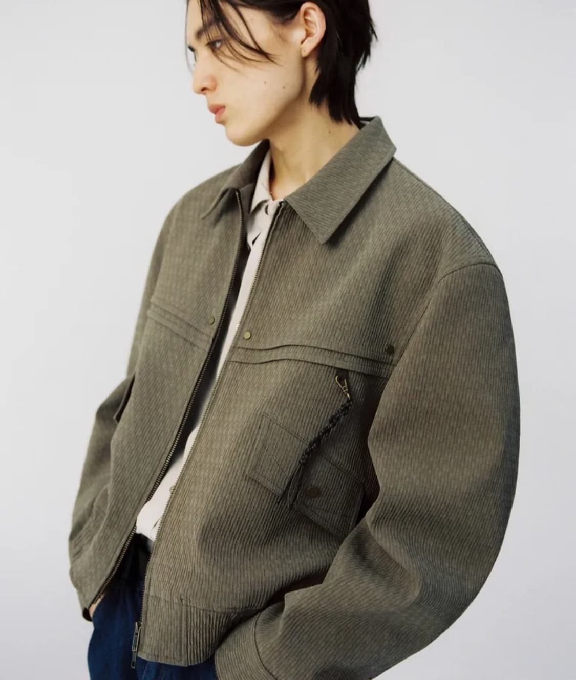 더스티 웨스턴 블루종 자켓 카키 상품이미지1