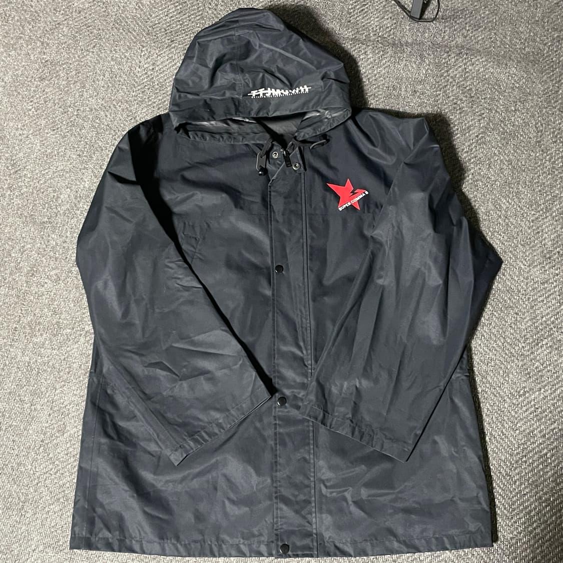 슈퍼콤마비 레인코트 블랙 (105-110) 상품이미지1