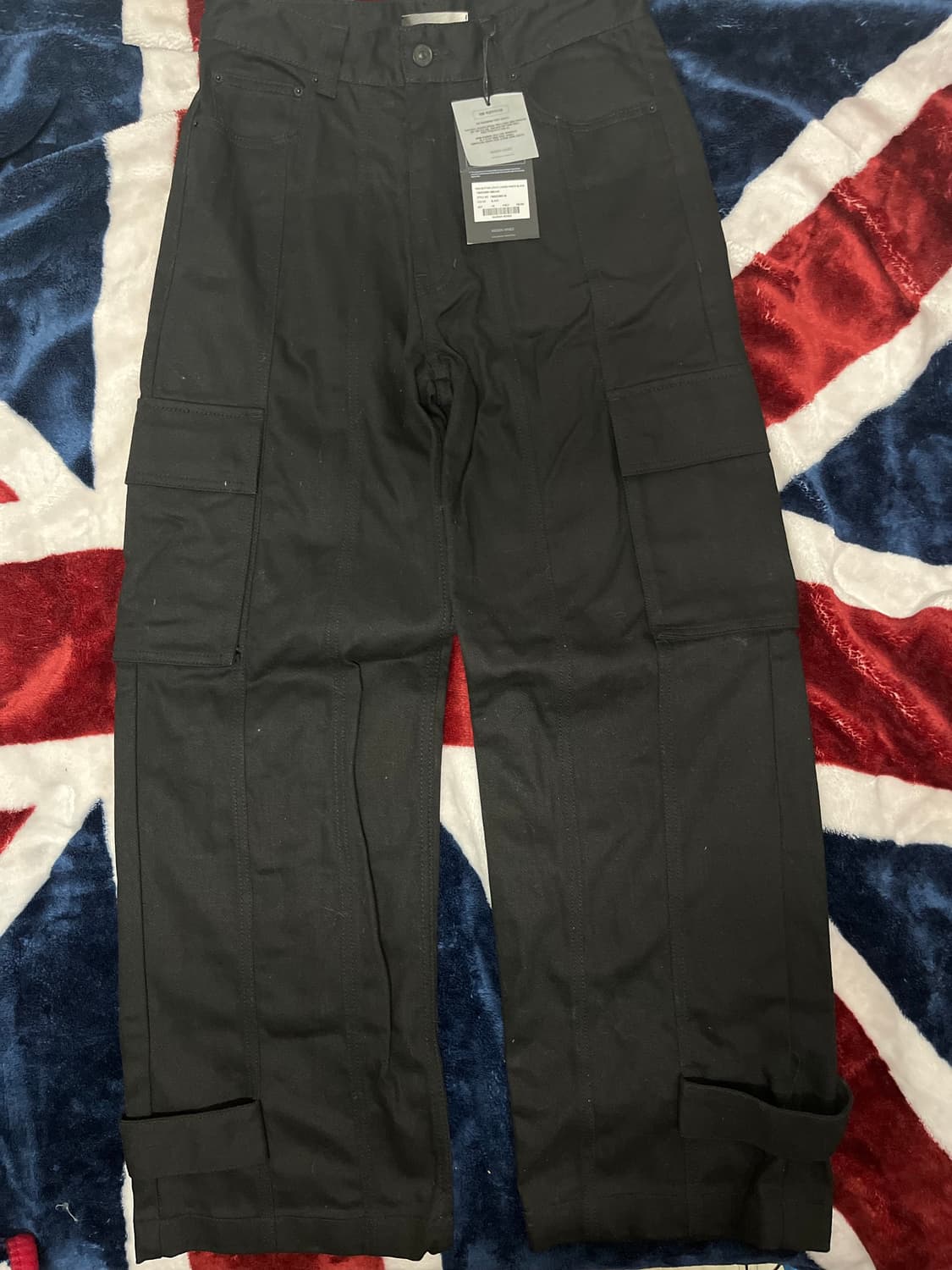 메종미네드 블랙 카고 바지 새상품 30호리 상품이미지1