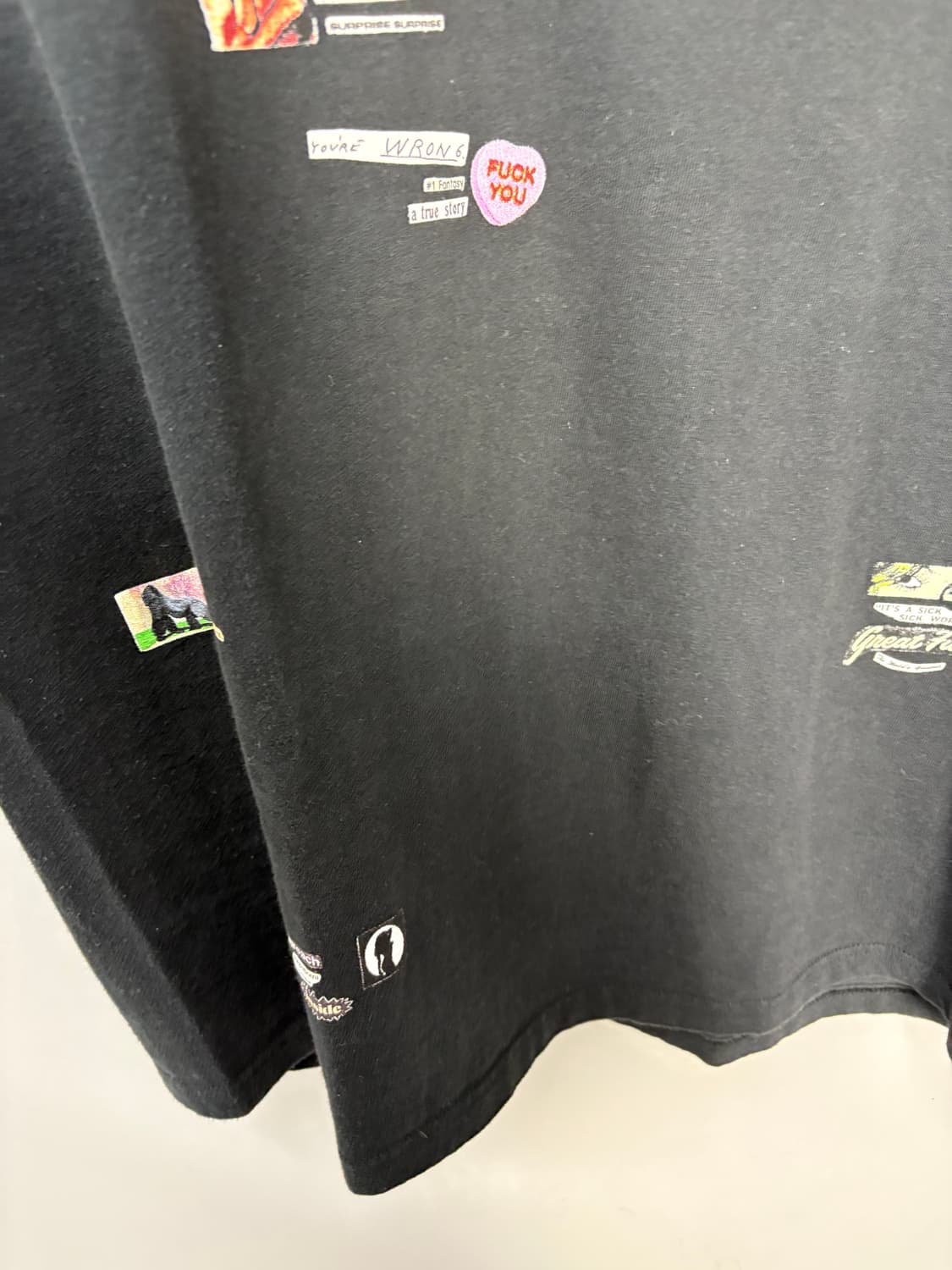 슈프림 24ss up-set 블랙 반팔 A3664 상품이미지5