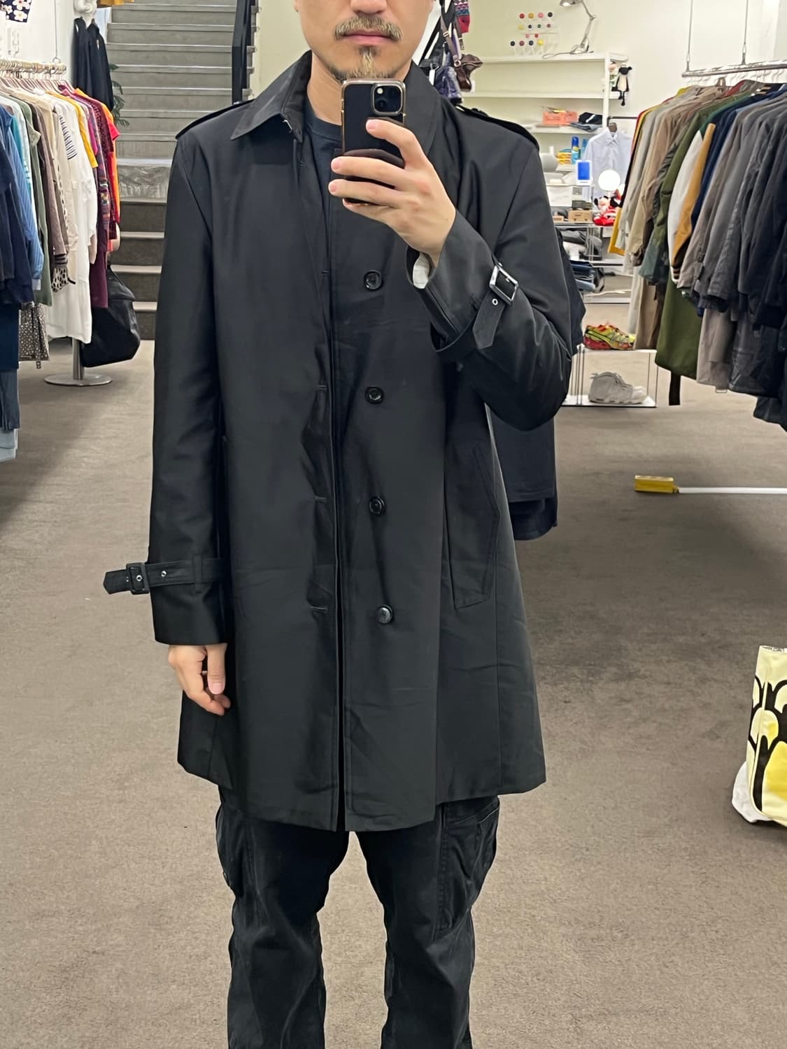 일본 생산 나일론 트렌치 코트 상품이미지7