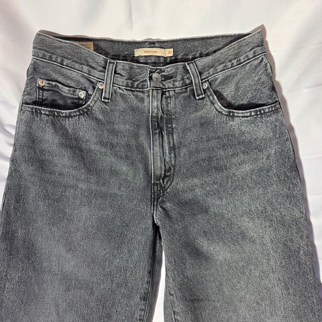 [27]리바이스 프리미엄 배기 대드 핏 그레이 데님팬츠 상품이미지2