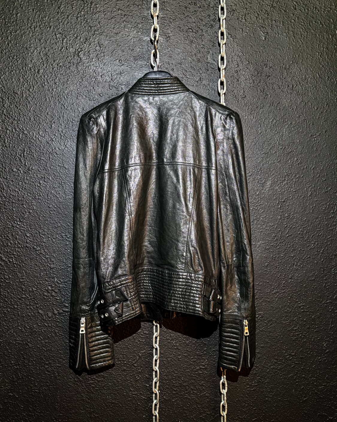 Power Shoulder Leather Jacket 상품이미지8