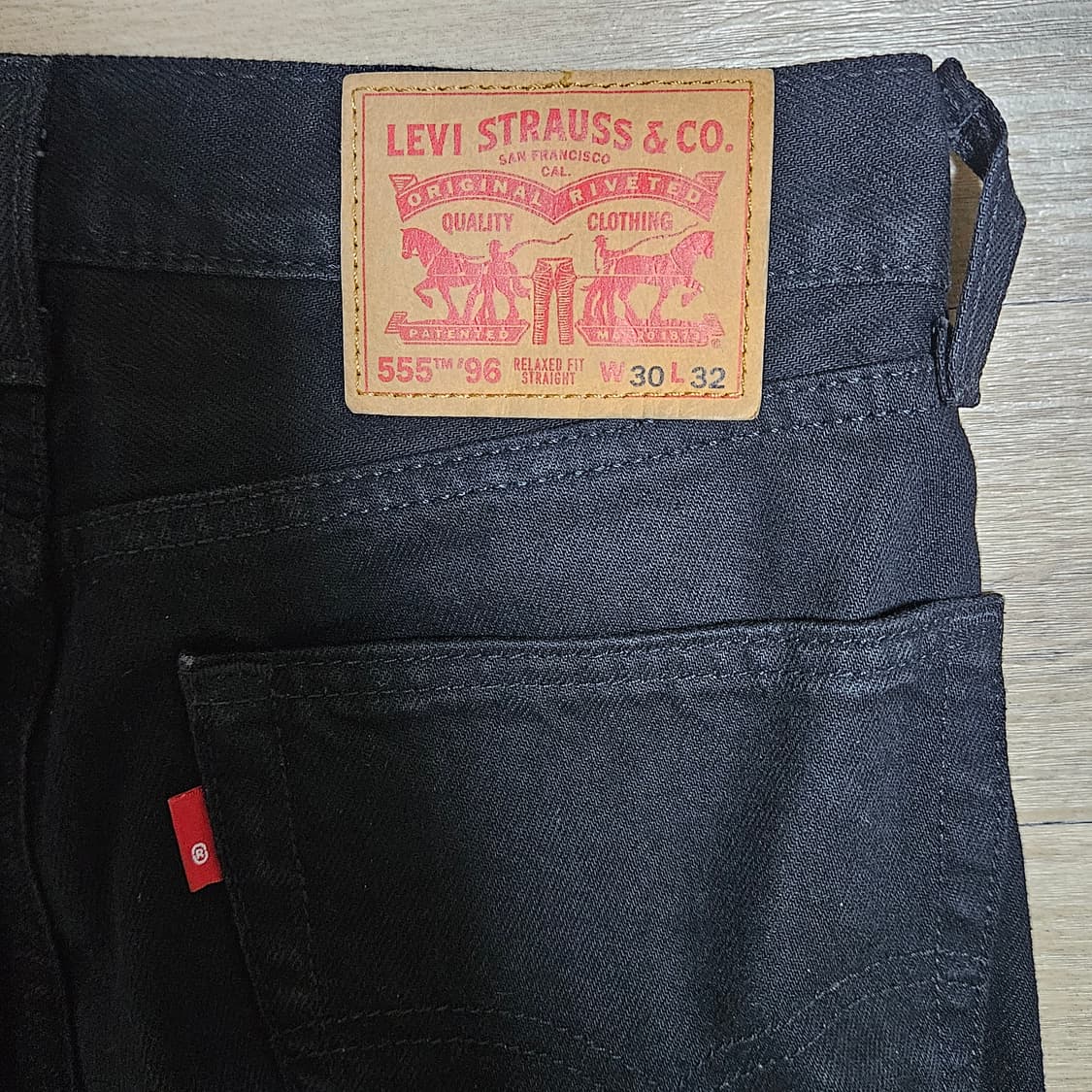 Levis 리바이스 555 96 30x32 블랙진 상품이미지3
