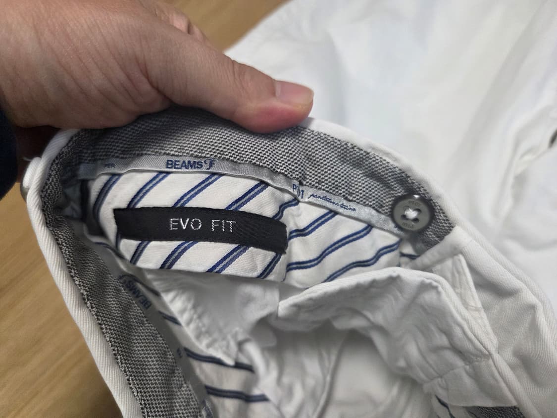 PT 01  x beams  별주  화이트 치노 팬츠 상품이미지6