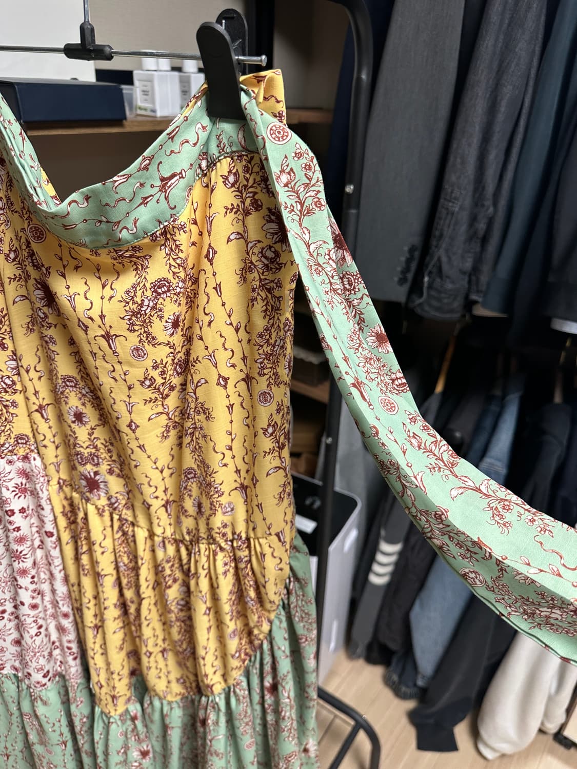 (재당근) 프린트 롱스커트 55-66추천   상품이미지3