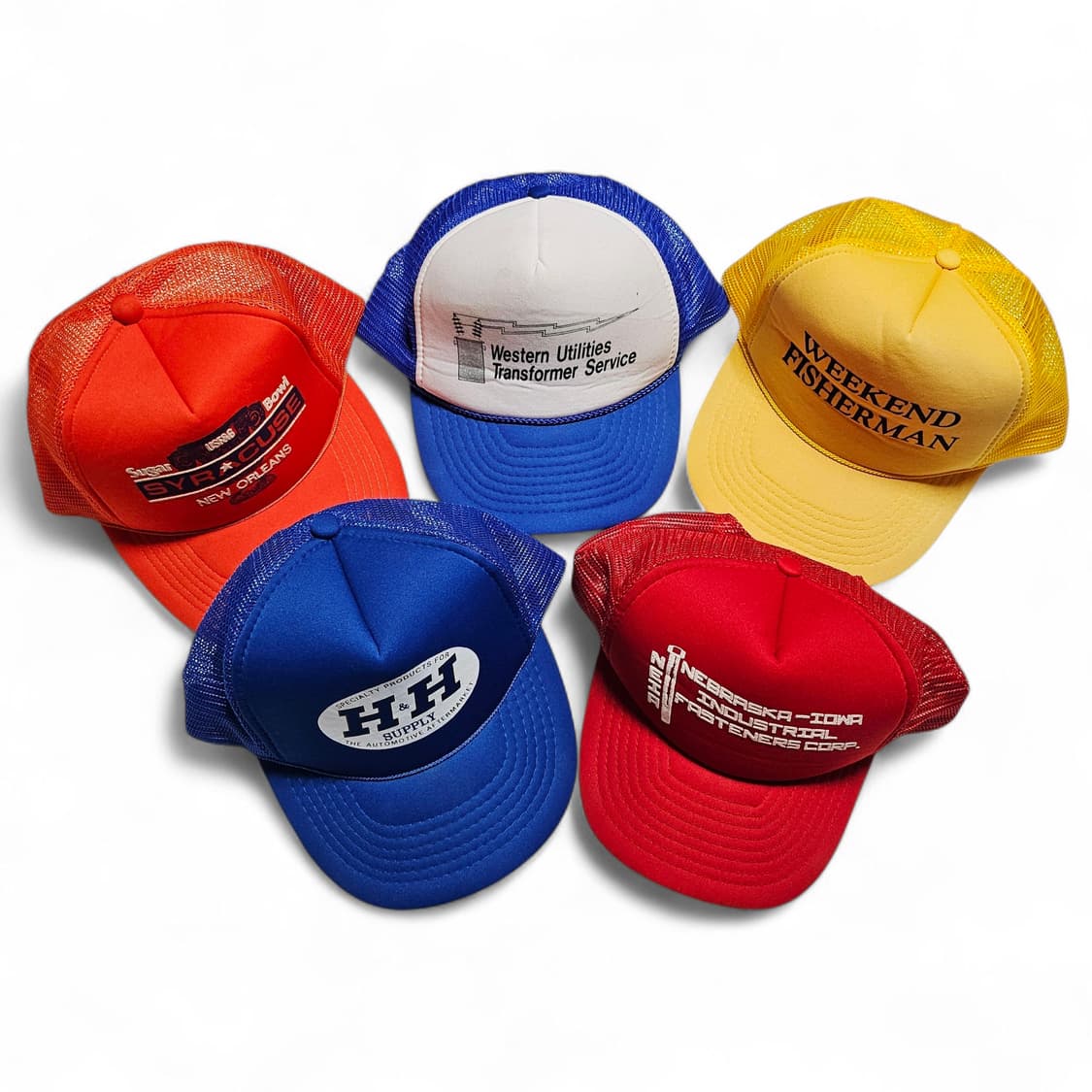 [FREE][OTHER BRAND]90's 빈티지 트러커 메쉬 캡 5종 상품이미지1