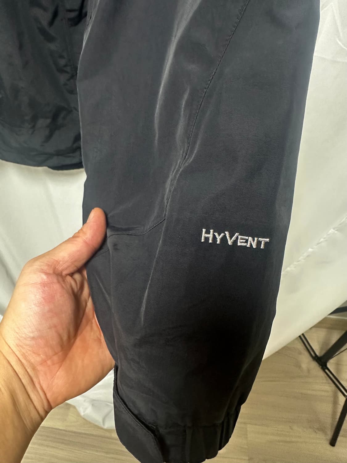 no.96 노스페이스 블랙 하이벤트 바람막이 자켓 xxl 상품이미지3