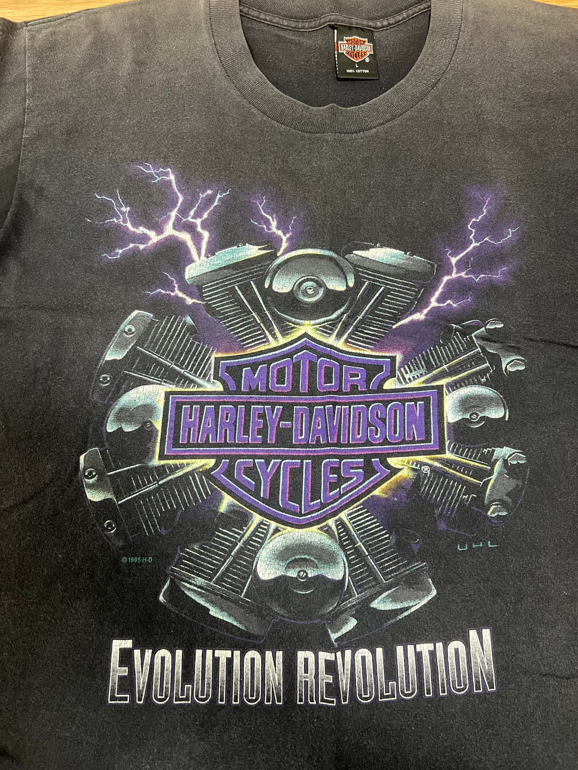 Rare) 90s harley davidson t shirt l 상품이미지2