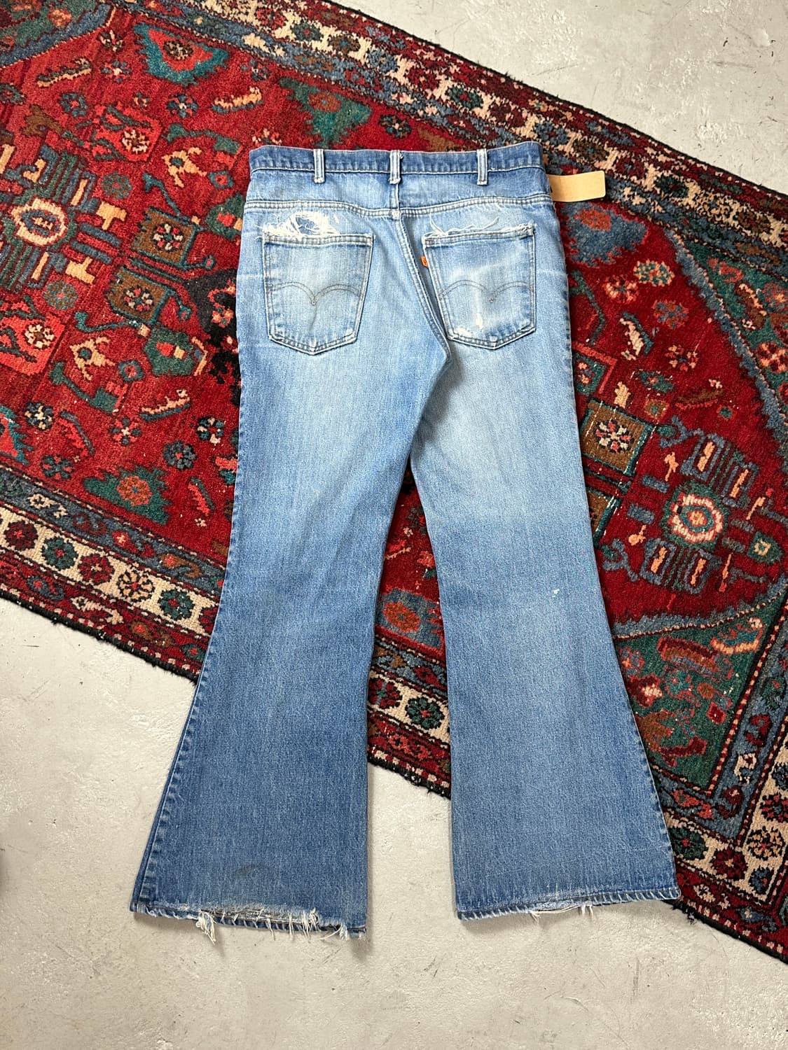 80's USA Made 빈티지 리바이스 684 벨바텀 부츠컷 체인스티치 상품이미지3