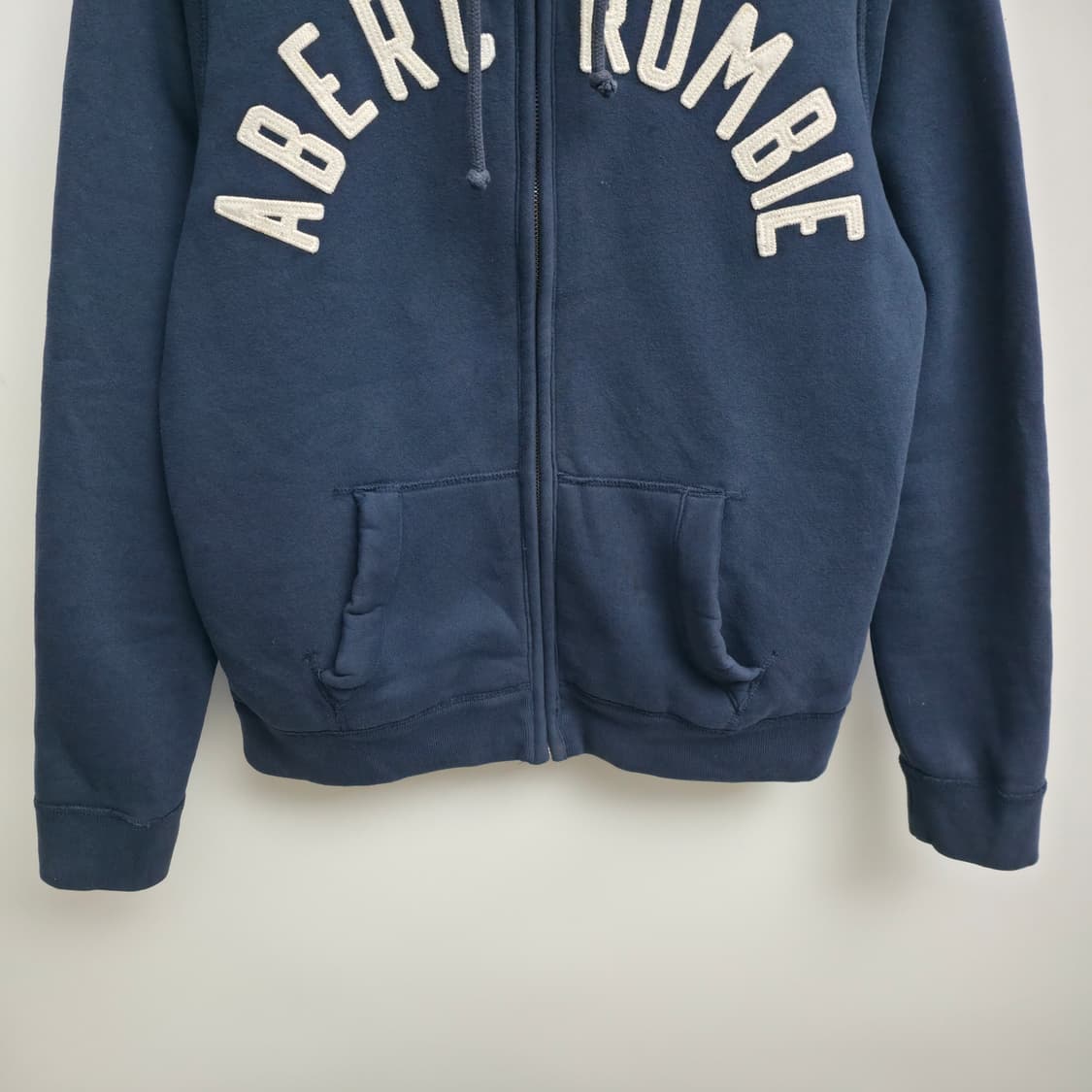 [S] 아베크롬비 네이비 뽀글이 후드 집업 상품이미지3