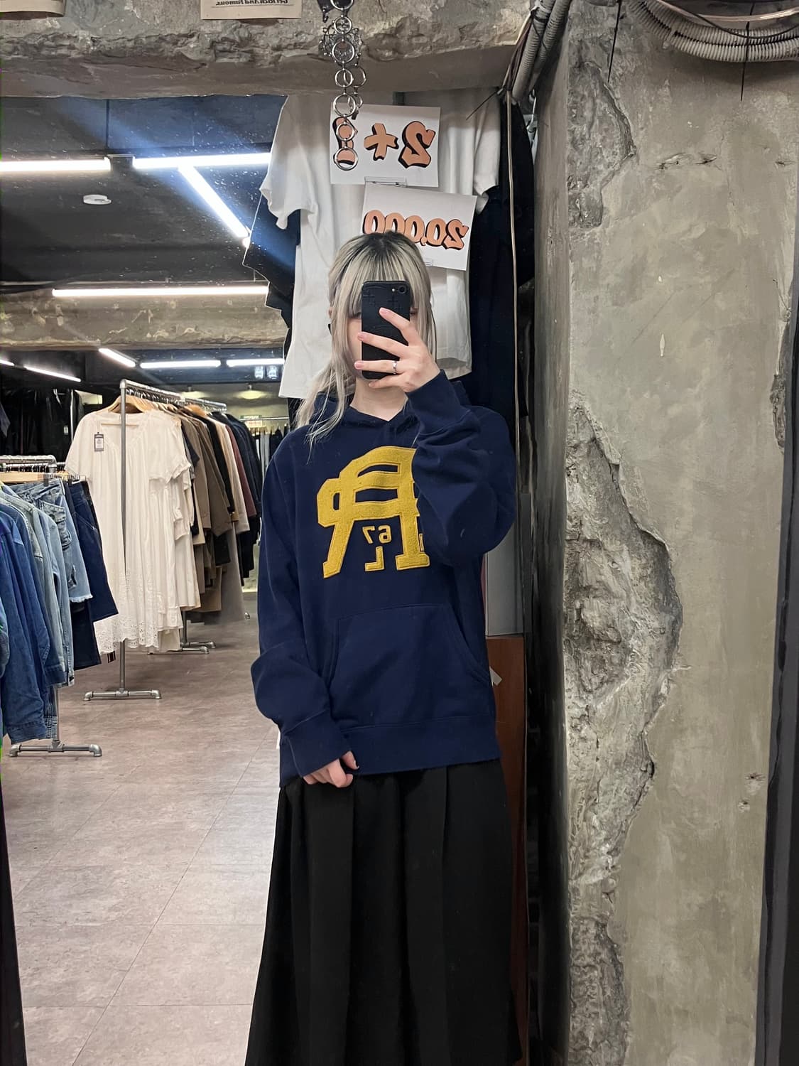 폴로 랄프로렌 빅로고 기모 후드티 네이비 M  #csz3866 상품이미지2