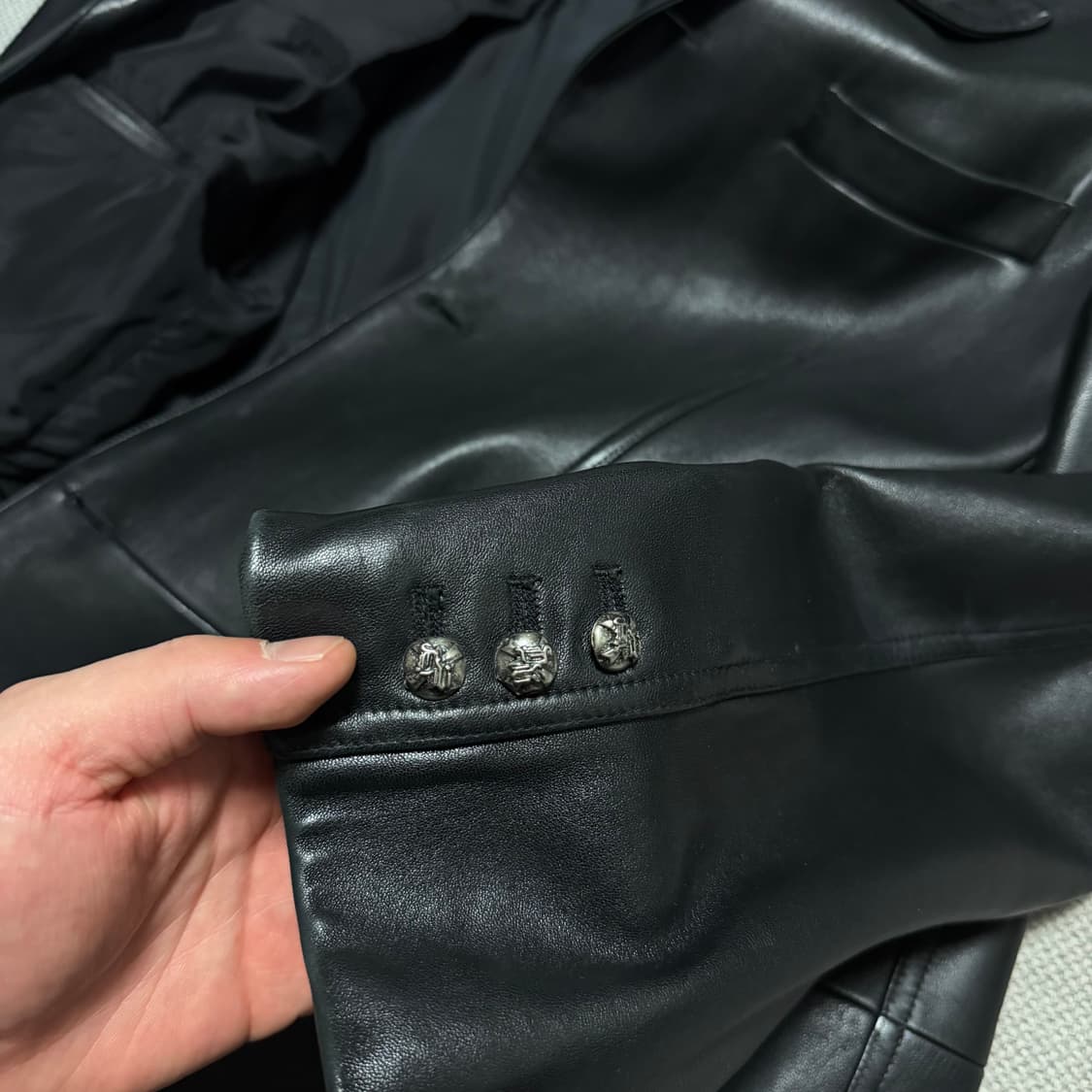 베르사체(VERSACE) 램스킨 양가죽 블레이저 (정품) 상품이미지5
