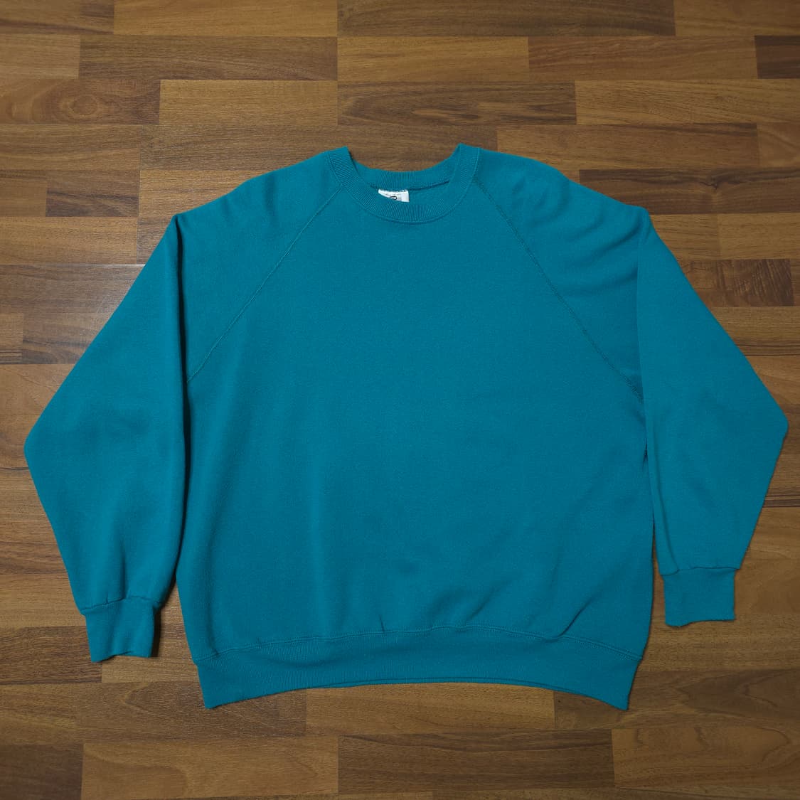 [XL]90s Lee USA 빈티지 스웻셔츠 터키석 색상 상품이미지1