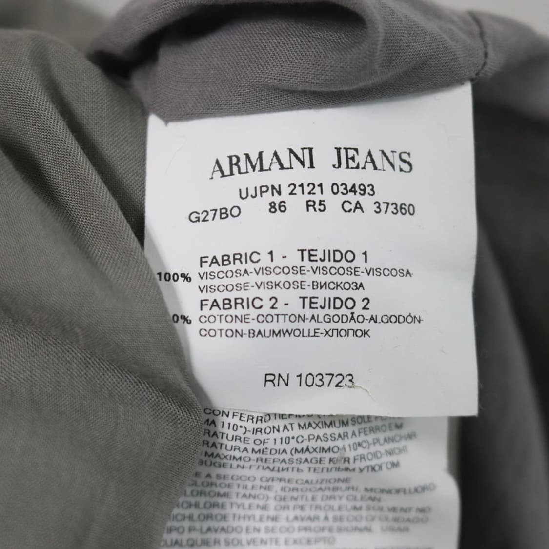 ARMANI JEANS 밴딩 튜브탑 원피스 65040 상품이미지8