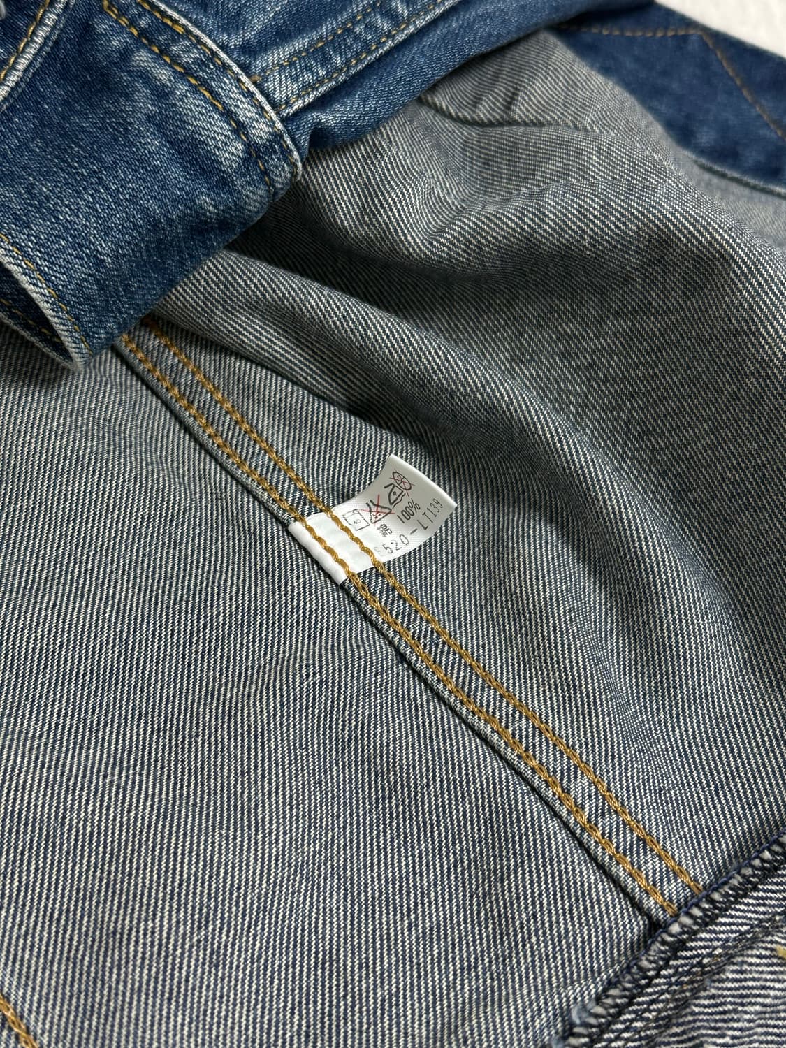 jp Lee 일본 리 j 101 컷오프 데님 자켓 미디움 상품이미지4