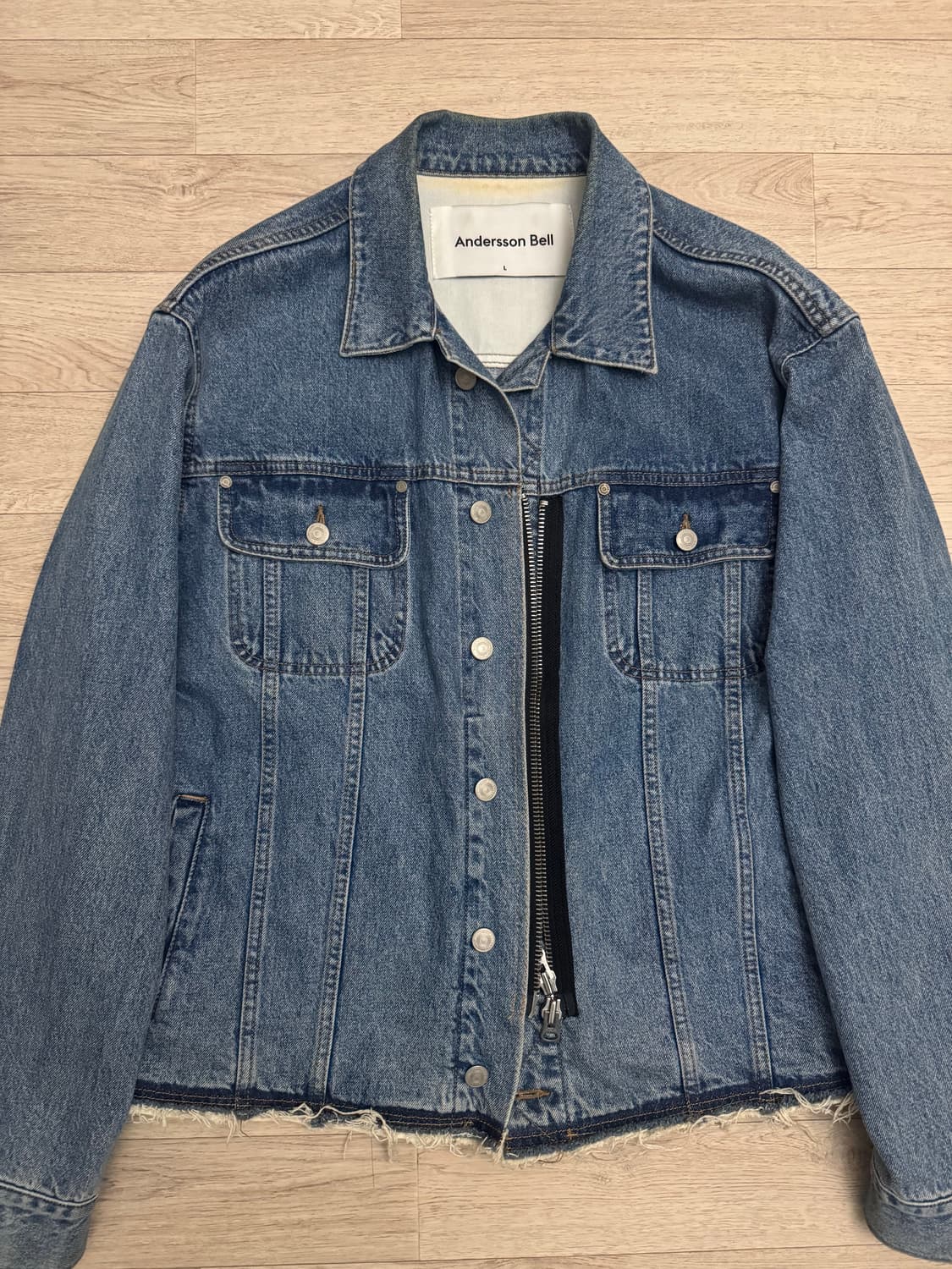 앤더슨벨 인사이드아웃 데님 자켓 상품이미지2