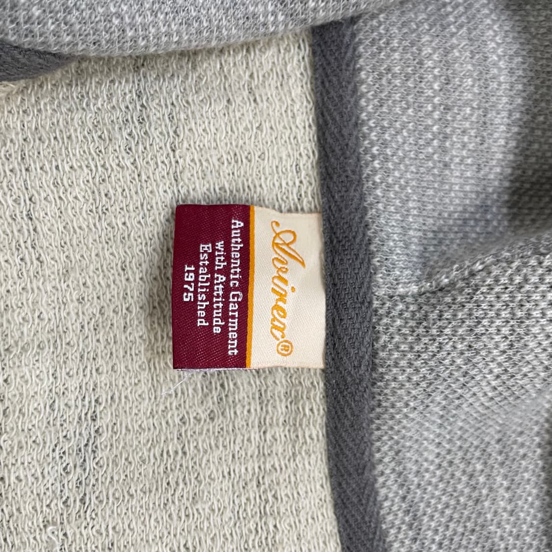 아비렉스 패치 자수 후드집업 그레이 상품이미지4