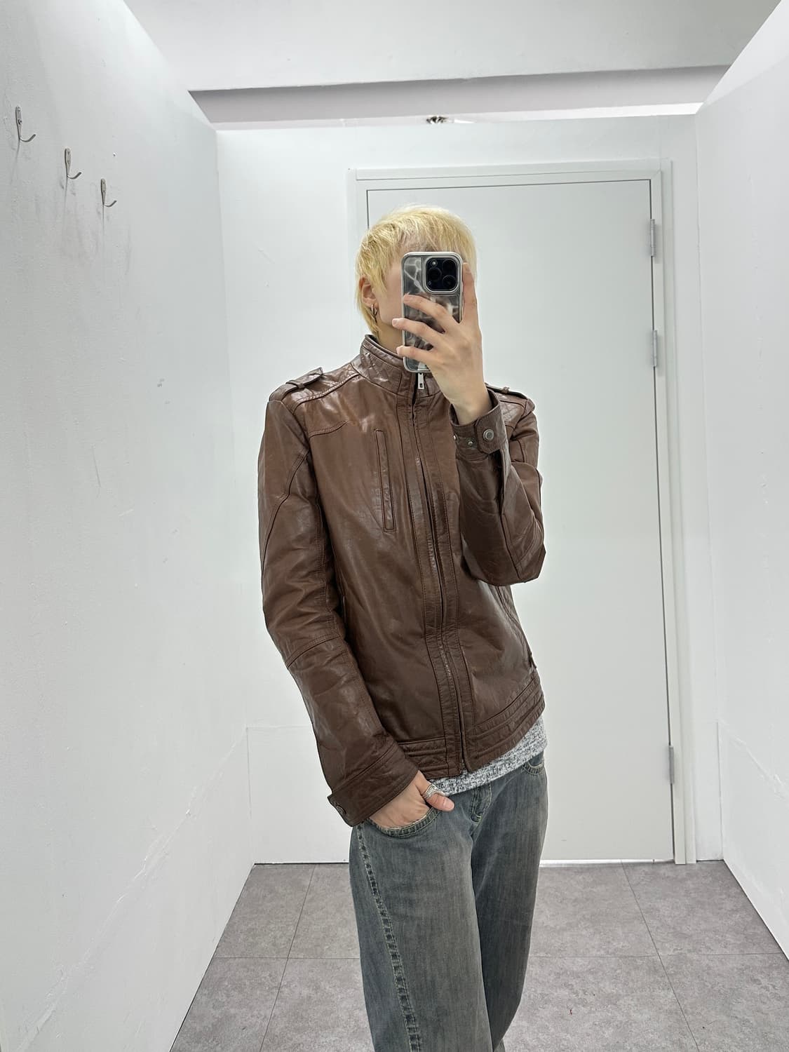 Kinloch Anderson Cowhide Leather Jacket 상품이미지9