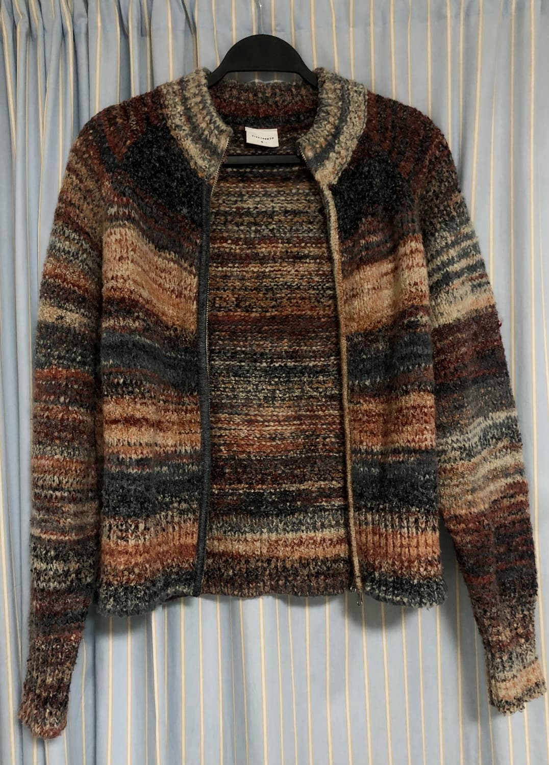 빈티지 투웨이 니트 집업 상품이미지1