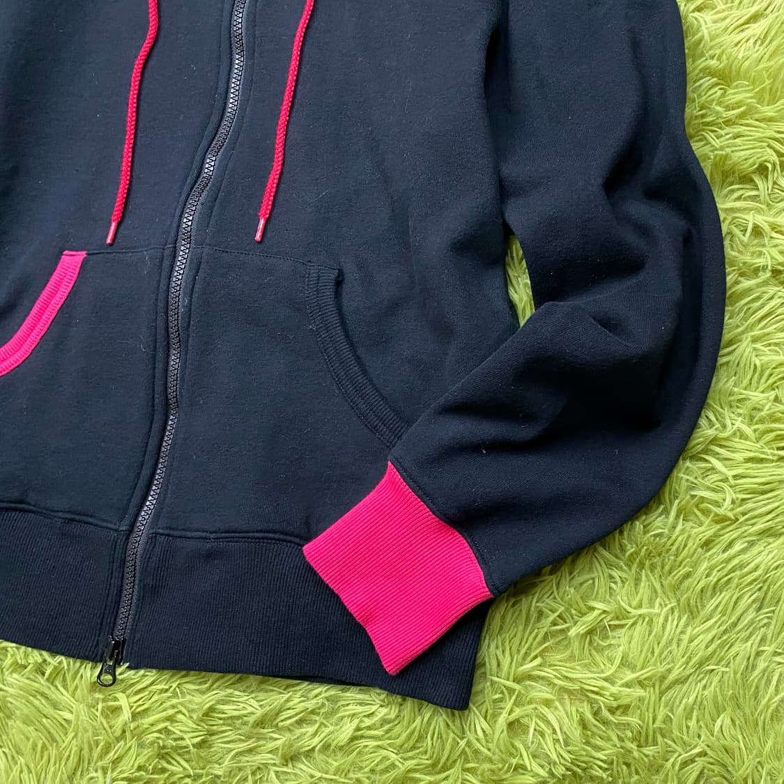 24 KARATS 핫 핑크 풀 집 후드 자켓 상품이미지5