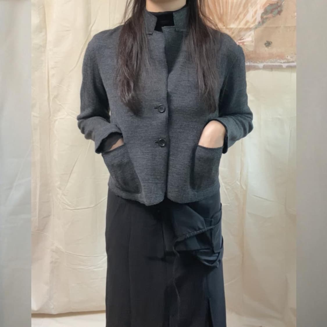 y’s 일본제 울 자켓 가디건 상품이미지1