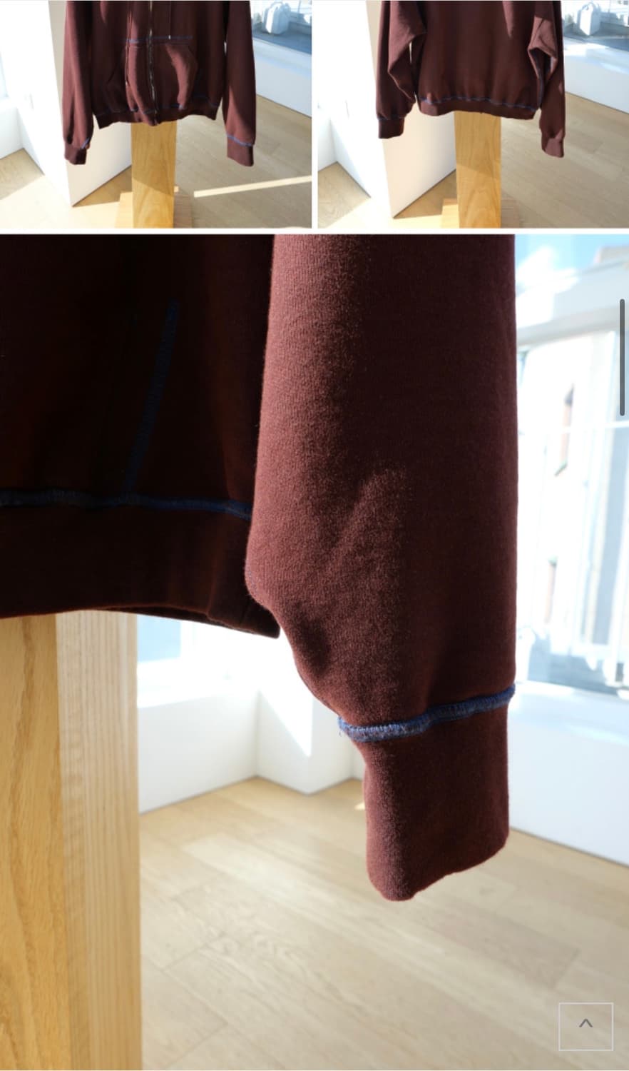 아벨리아 에드워드 고샤 클래식 집업 후디 (레드) 상품이미지2