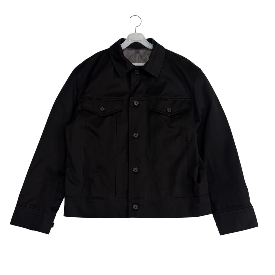 엘무드 블랙 트러커 자켓 상품이미지1