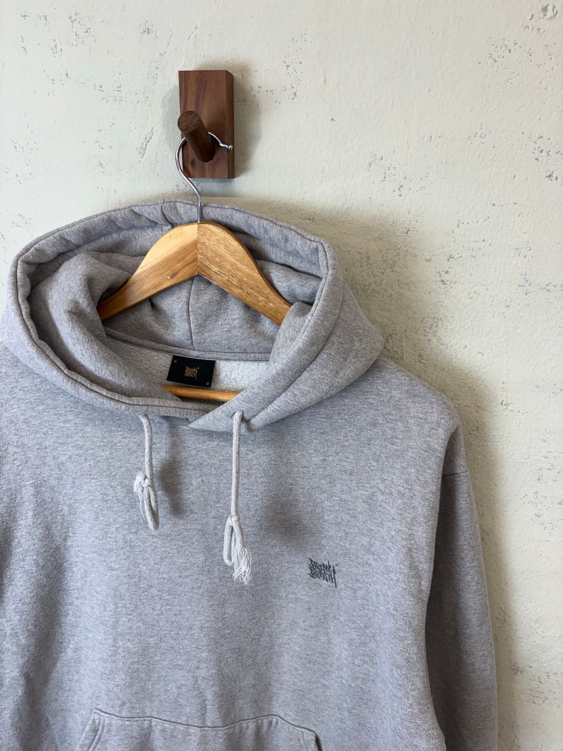 브라운브레스 빅로고 그레이 후드티 상품이미지6