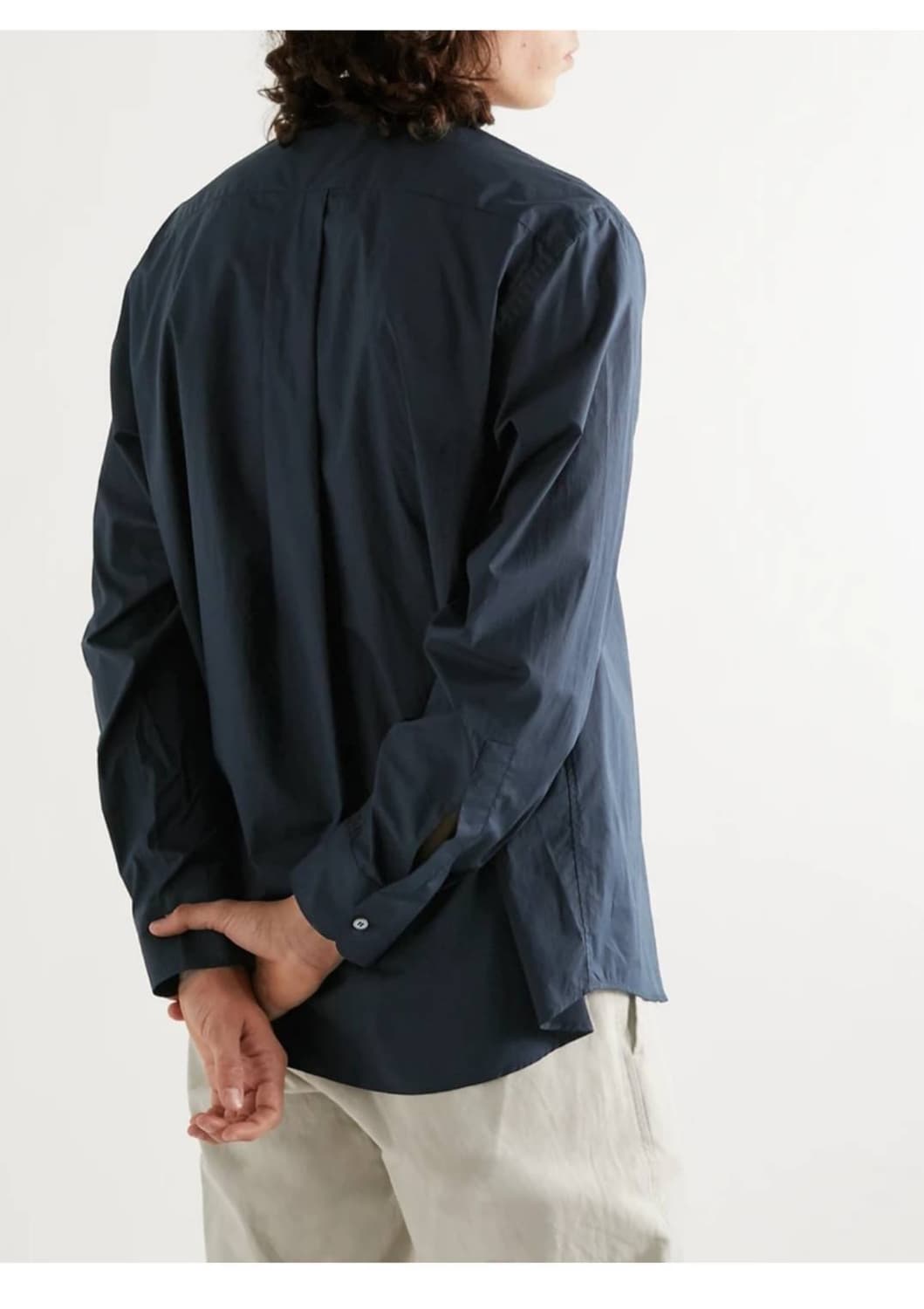 스튜디오니콜슨 네이비 셔츠 M 상품이미지3