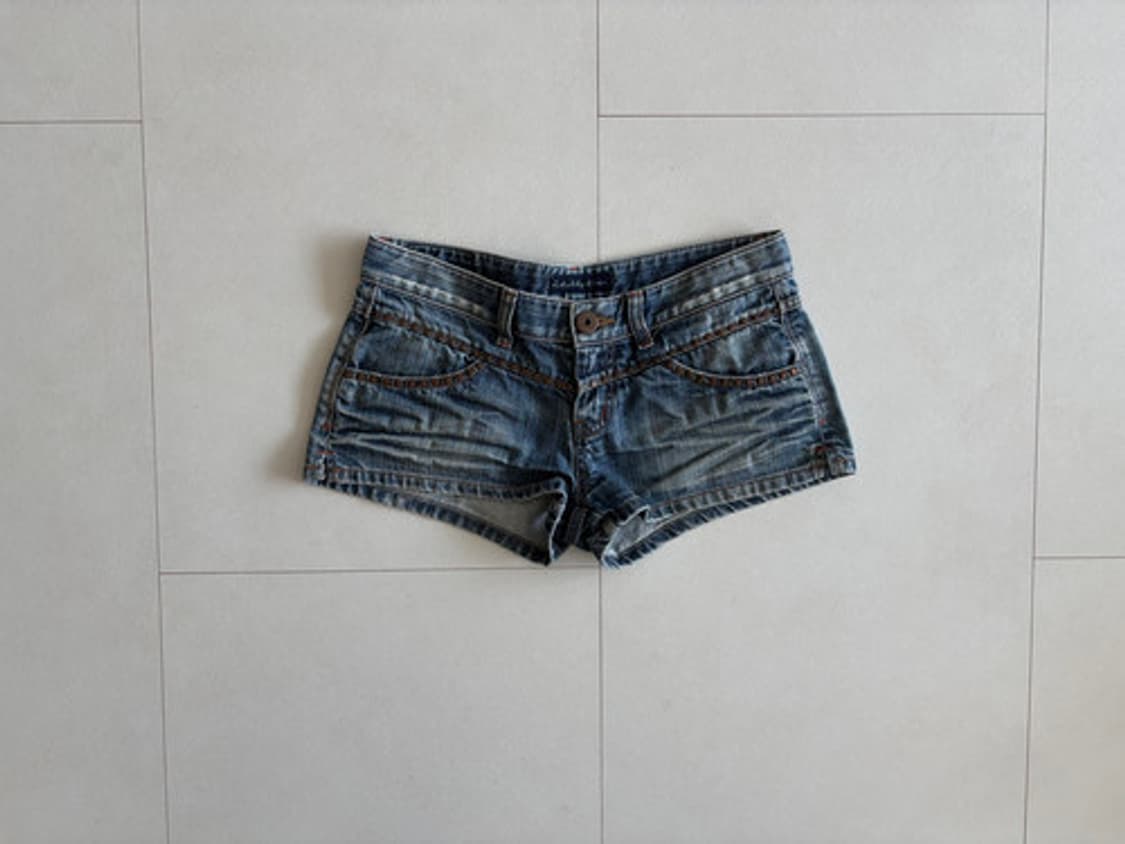 stud denim micro shorts 상품이미지1