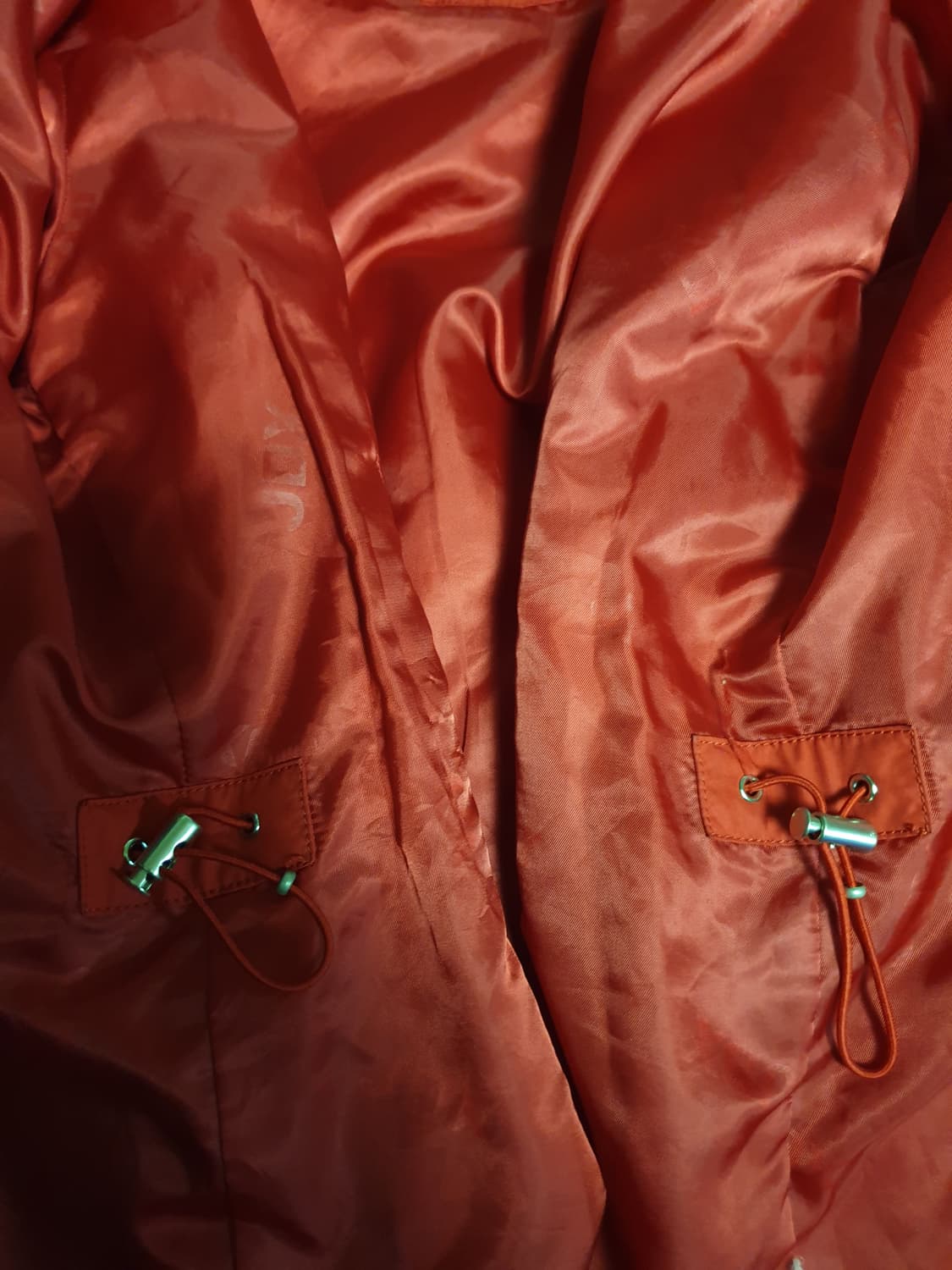 JDX 우먼 멀티포켓 어깨와펜 바람막이 점퍼 레드 (S) 상품이미지5