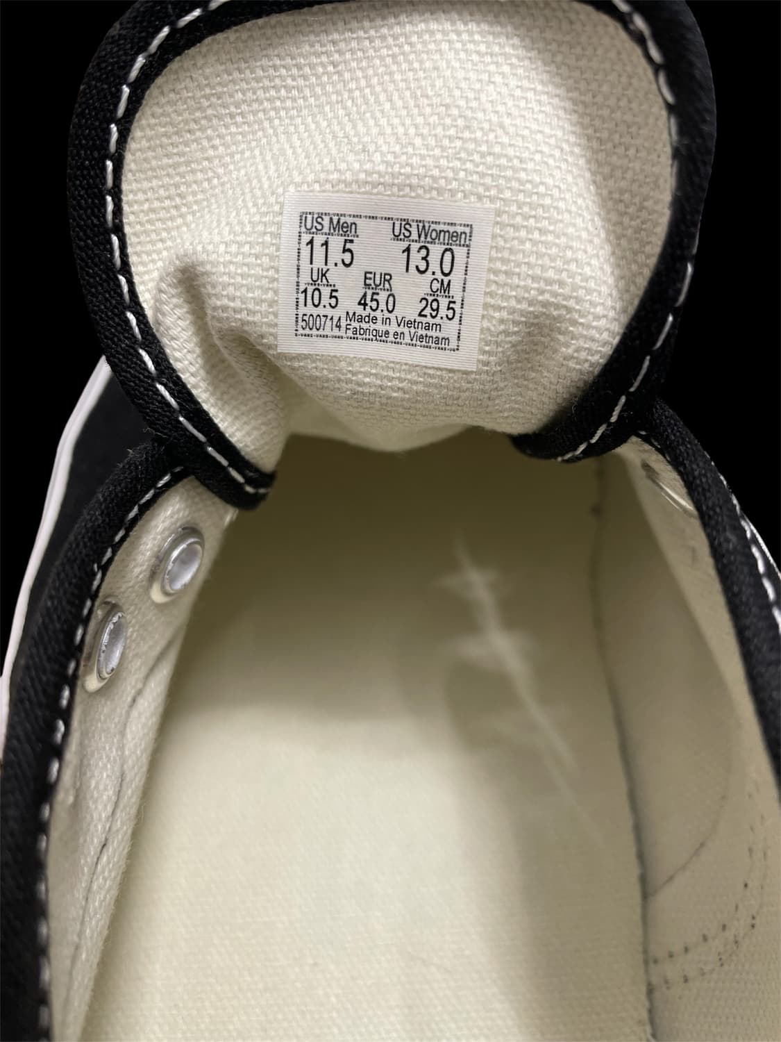 반스 어센틱 블랙 사이즈 295  상품이미지7