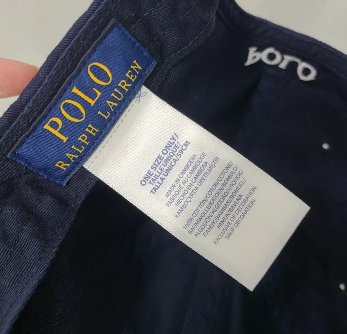 폴로 멀티로고 코튼 볼캡 네이비 OS 상품이미지6