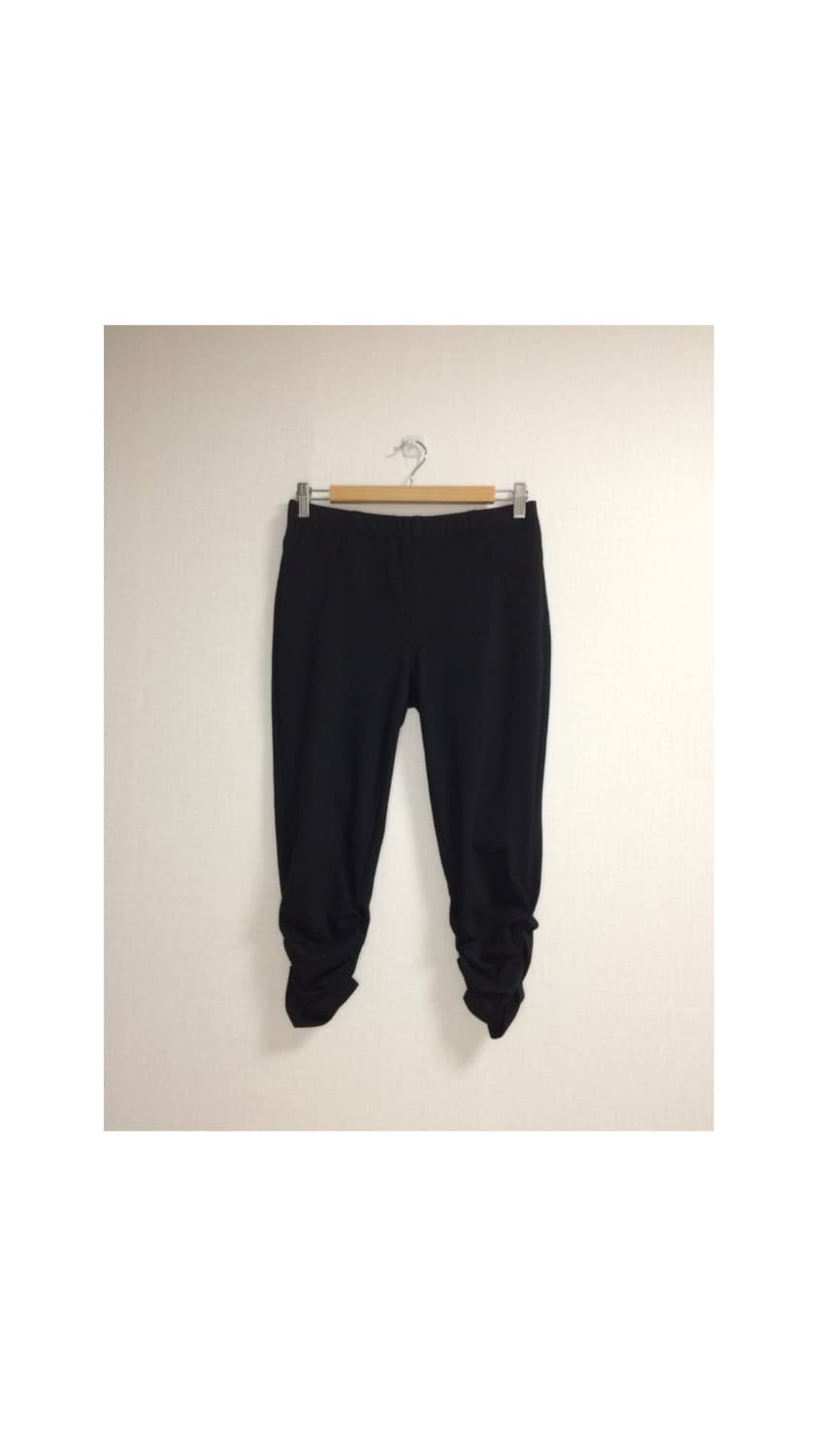 빈티지 블랙 셔링 레깅스 팬츠 상품이미지1