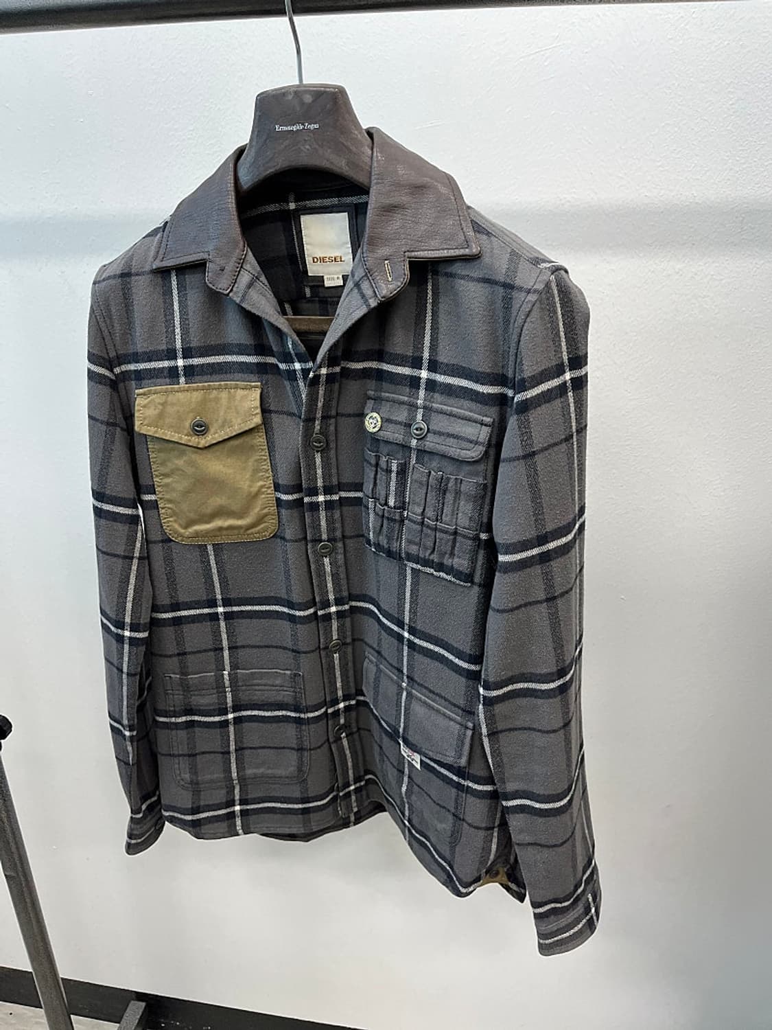 95) 디젤 레더카라 웨스턴셔츠 상품이미지1