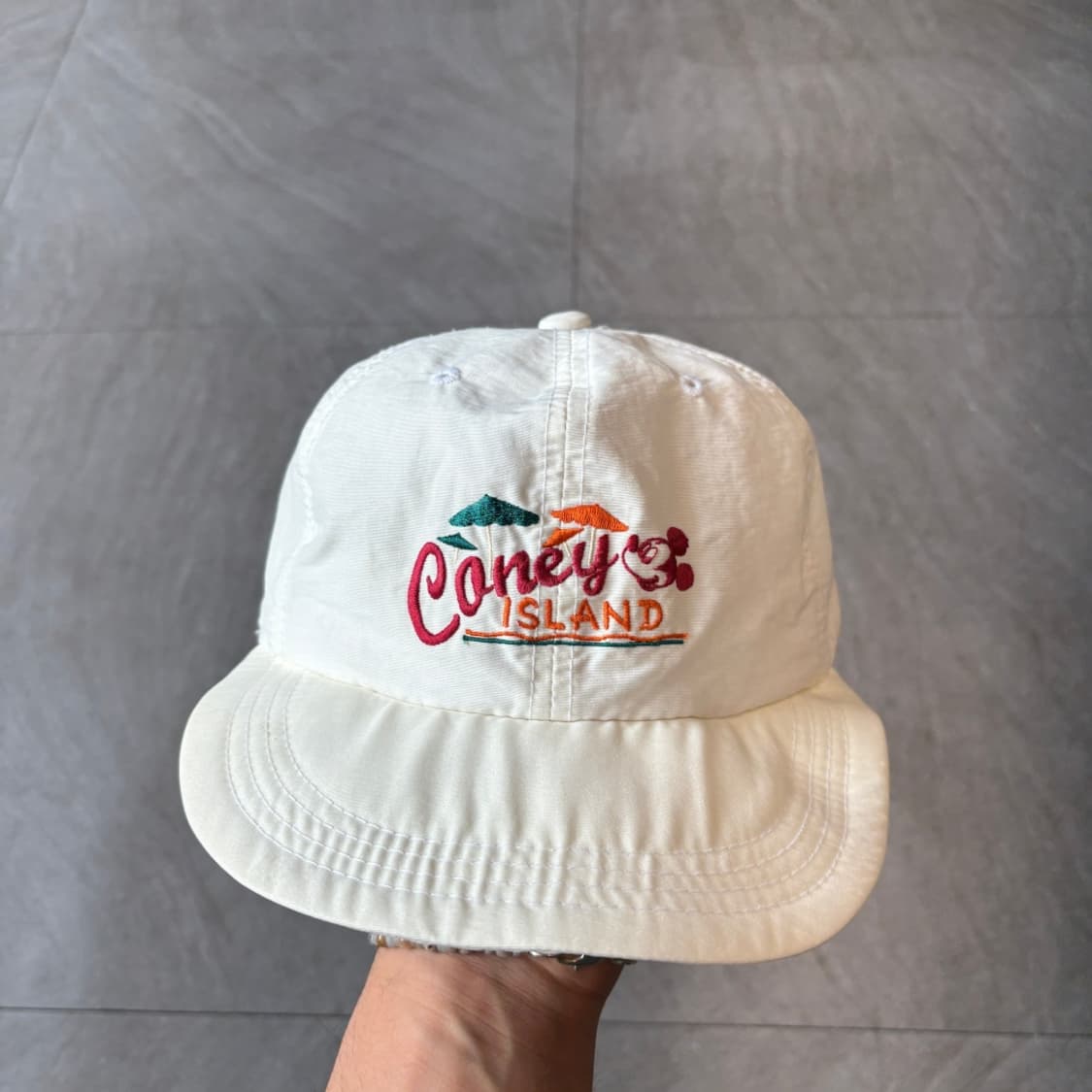 빈티지 디즈니 화이트 나일론 캡  상품이미지2