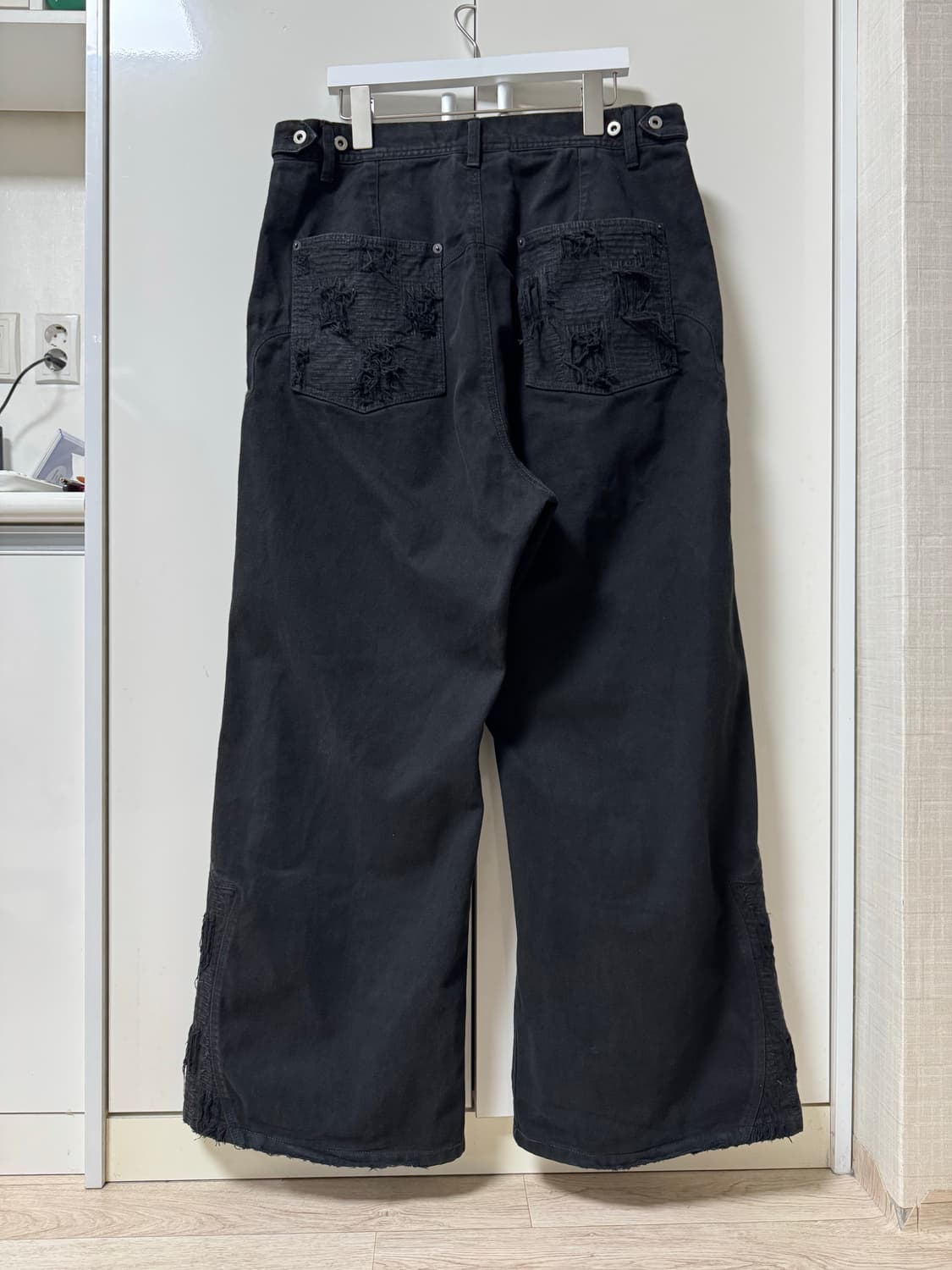 4) 폴리테루 1011 웨스턴 보로 팬츠 블랙 트윌 상품이미지2