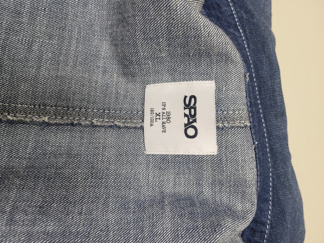 스파오 SPAO 남자 오버핏 데님 워크자켓 XL 딥블루 상품이미지9
