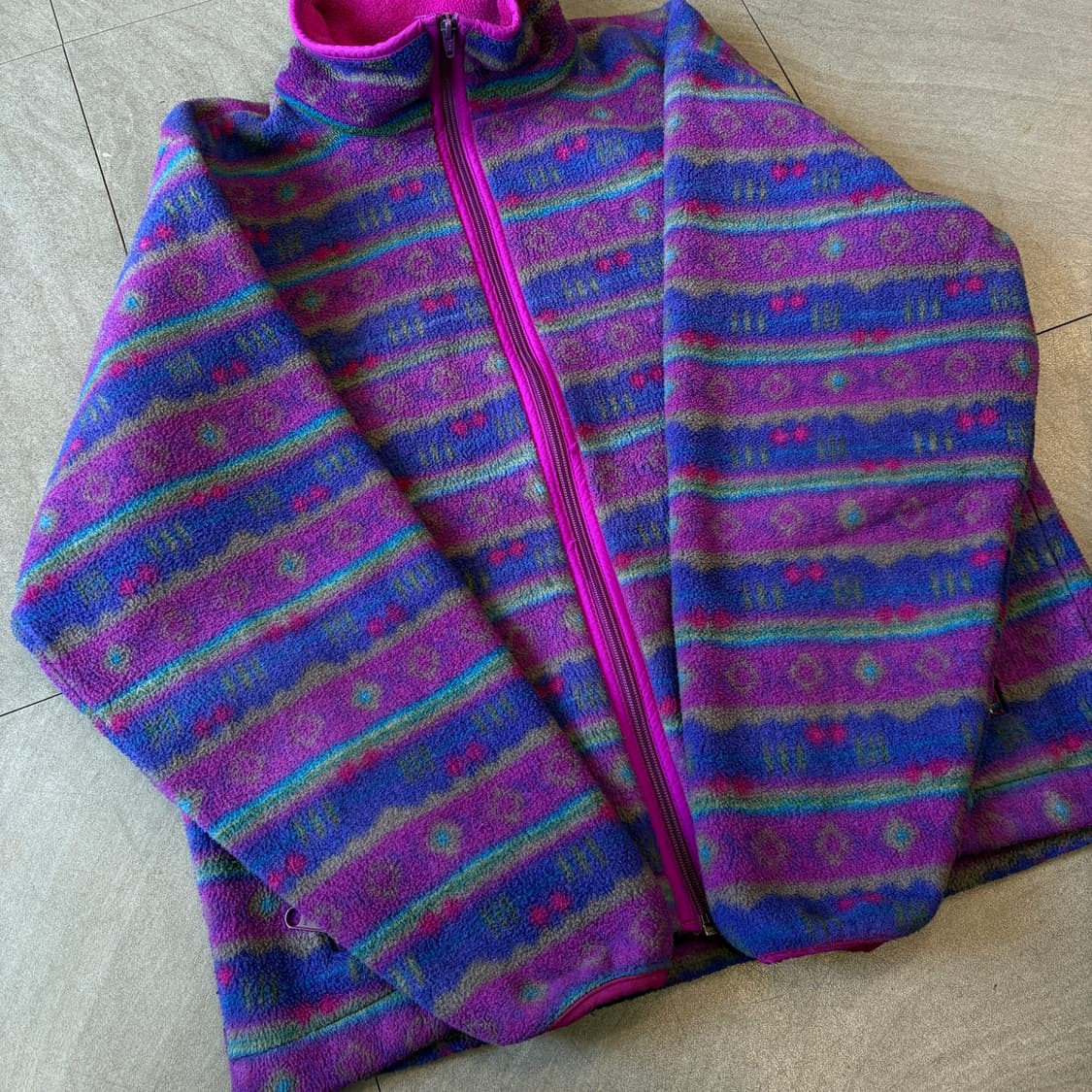 90s L.L.bean 90년대 생산 엘엘빈 아즈텍 플리스 신칠라 상품이미지8