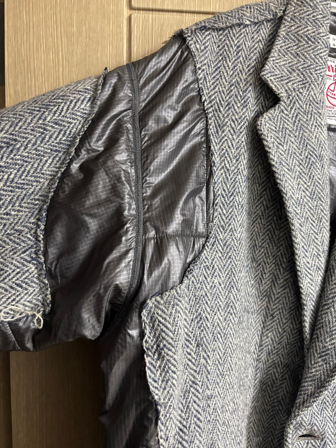 Rebuild by needles 해리스 트위드 코트 S 상품이미지5