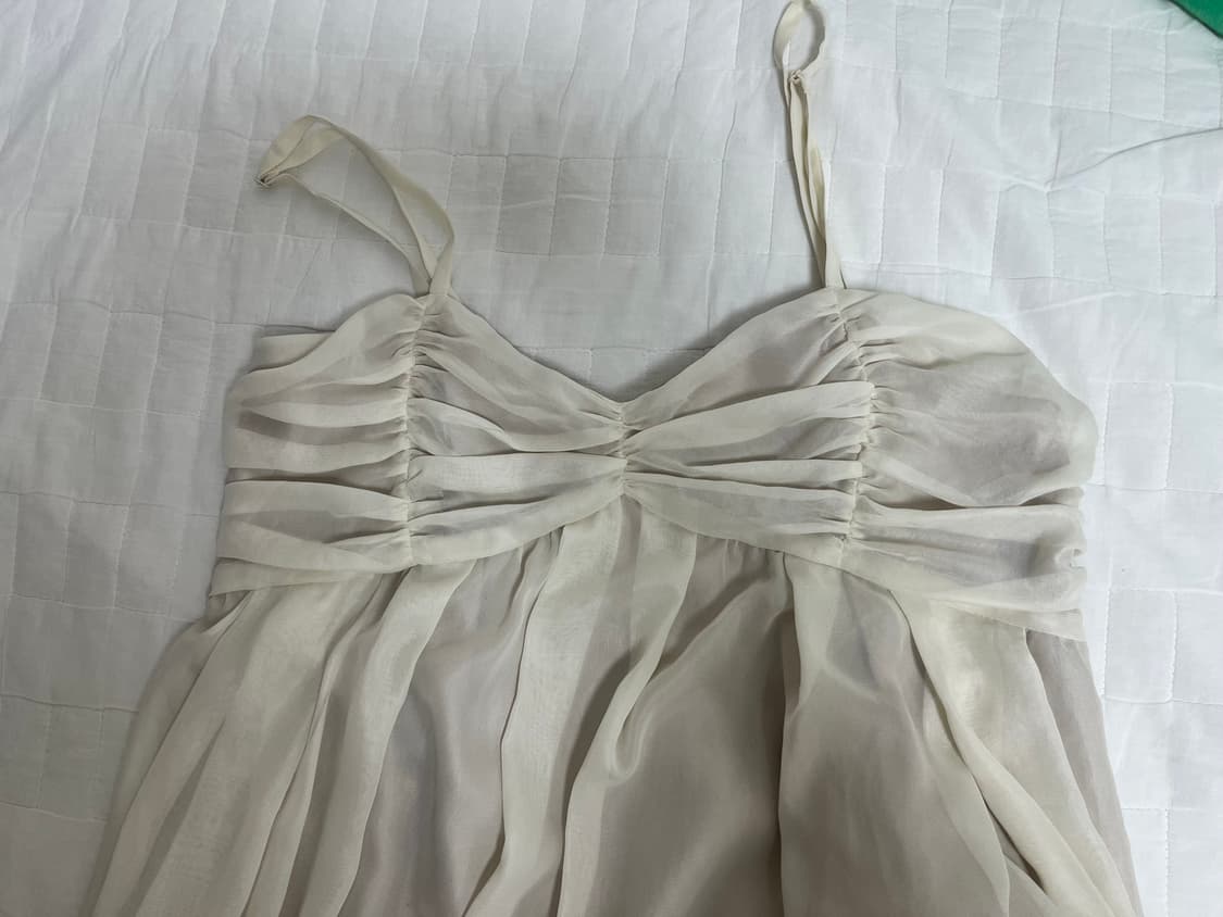 아이보리 베이지 쉬어 원피스 상품이미지3