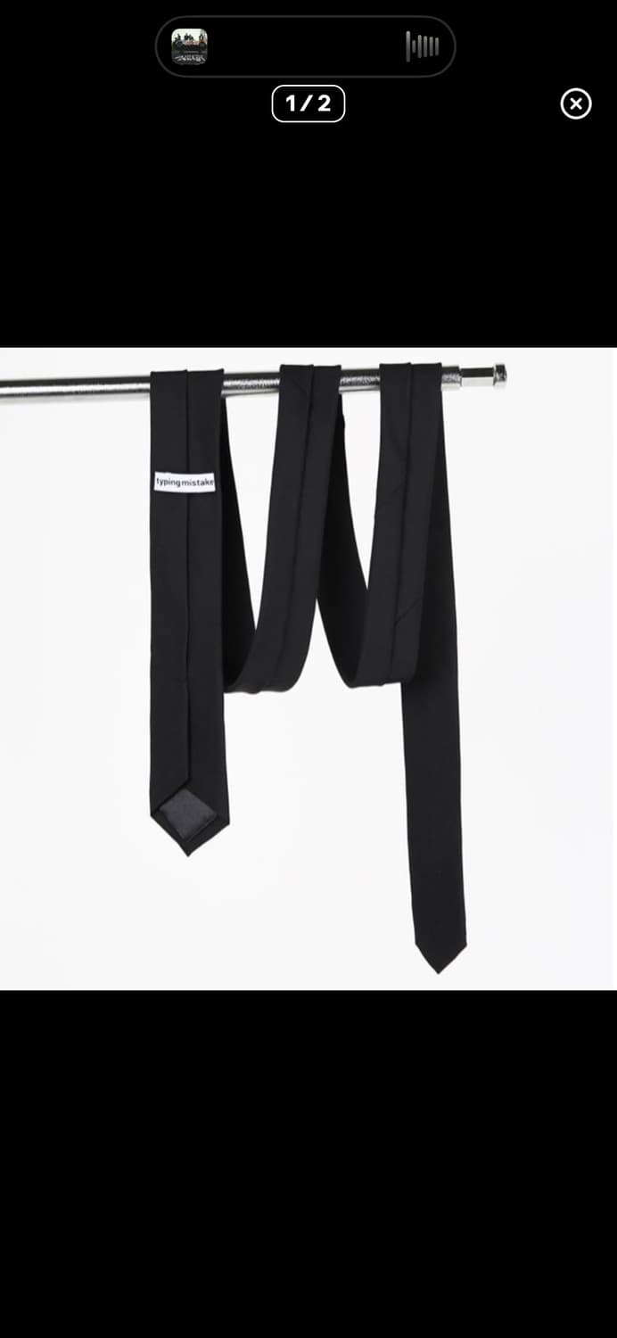 타이핑미스테이크 슬림 타이 (새제품) 상품이미지1