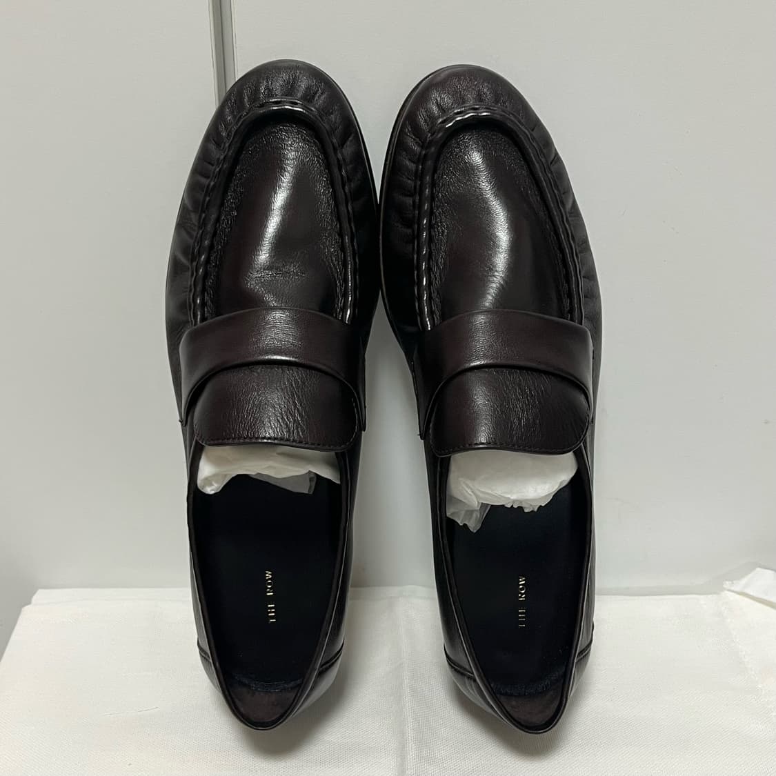 [38.5]더로우 26ss 소프트레더 로퍼/다크 브라운 상품이미지6