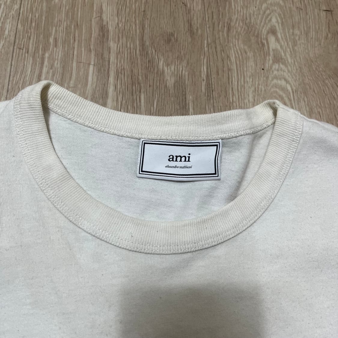 아미 AMI 여성 로고 자수 반팔티 M(95) 상품이미지6